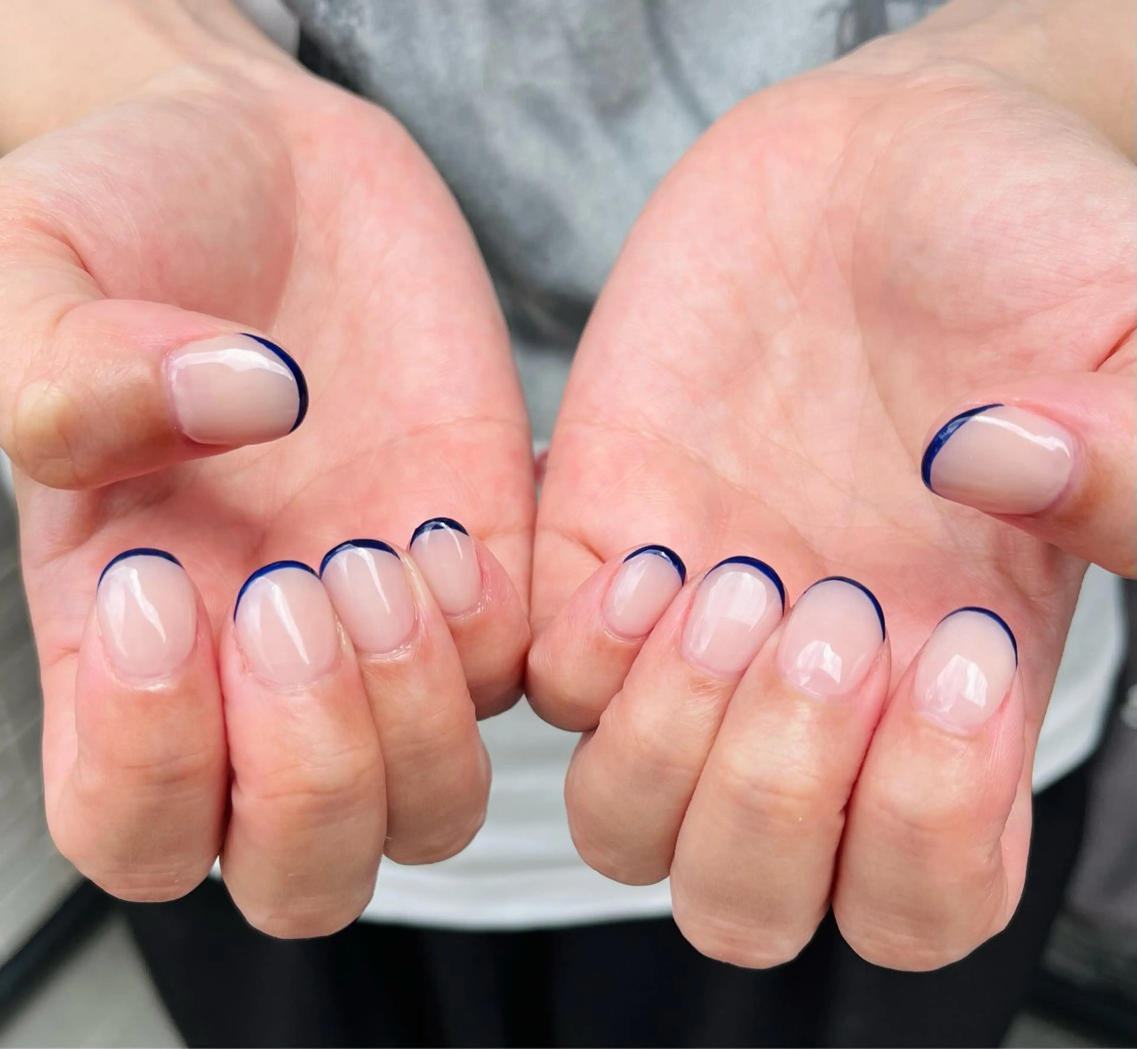 ネイル フレンチネイル ハンドネイル HazeGrass NAILのネイルデザイン
