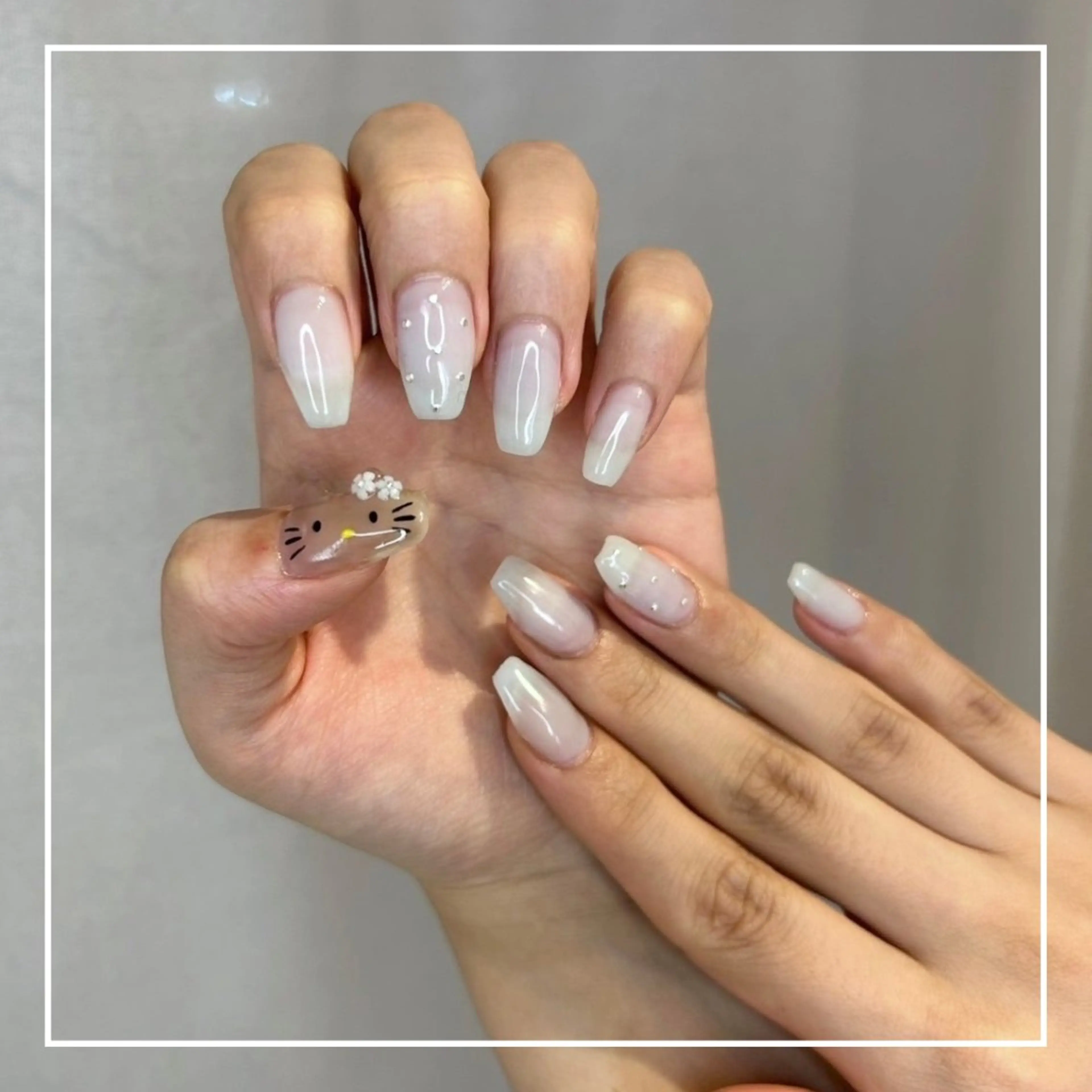 💅jr.2本アートコース【オフ代別途要+¥1000】※事前にお写真送付頂ける方限定※でかパーツ・ぷっくりネイル別途有料の写真