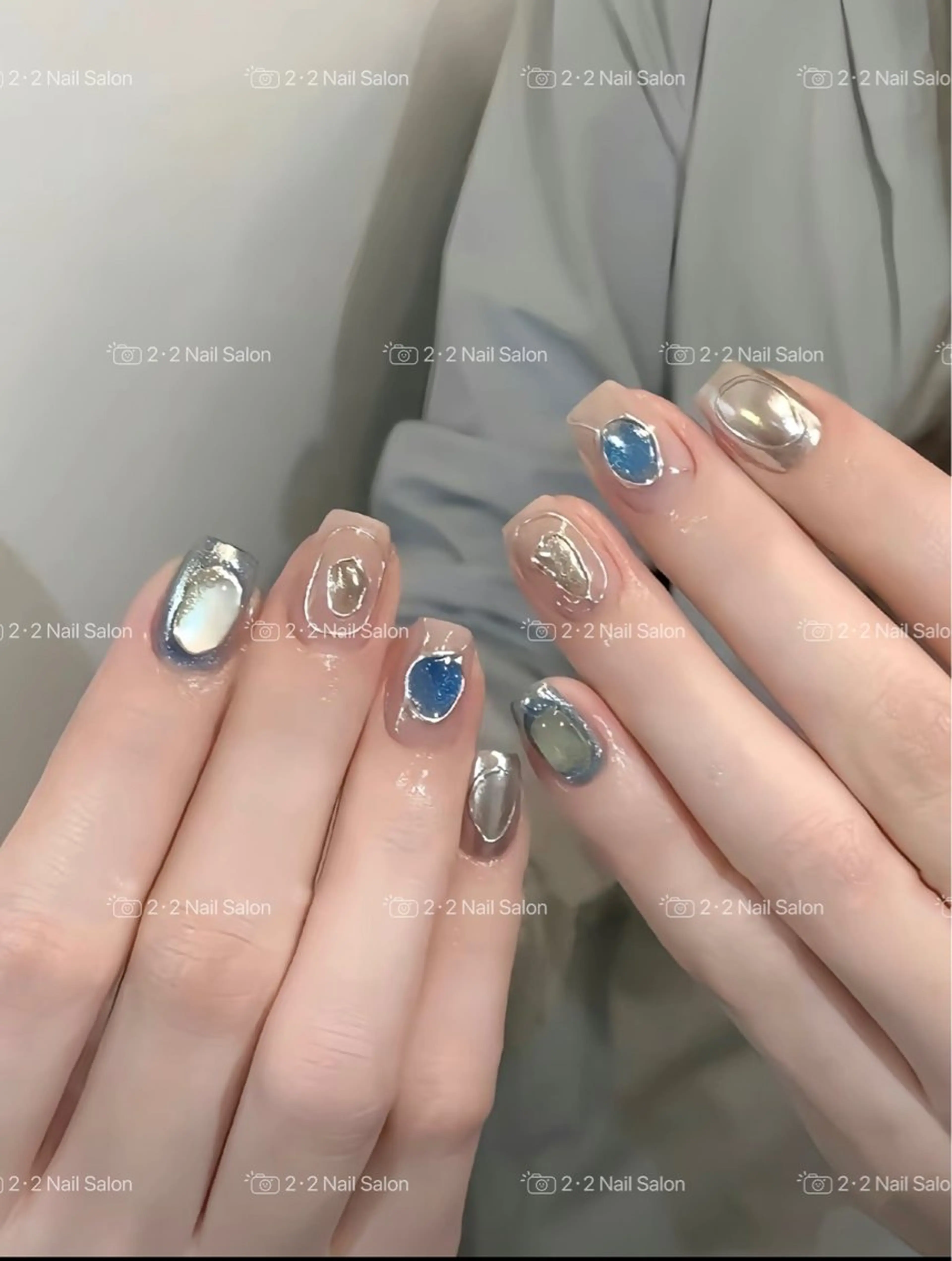 ネイル アートネイル ハンドネイル 🦋y y Nail 🤍のネイルデザイン