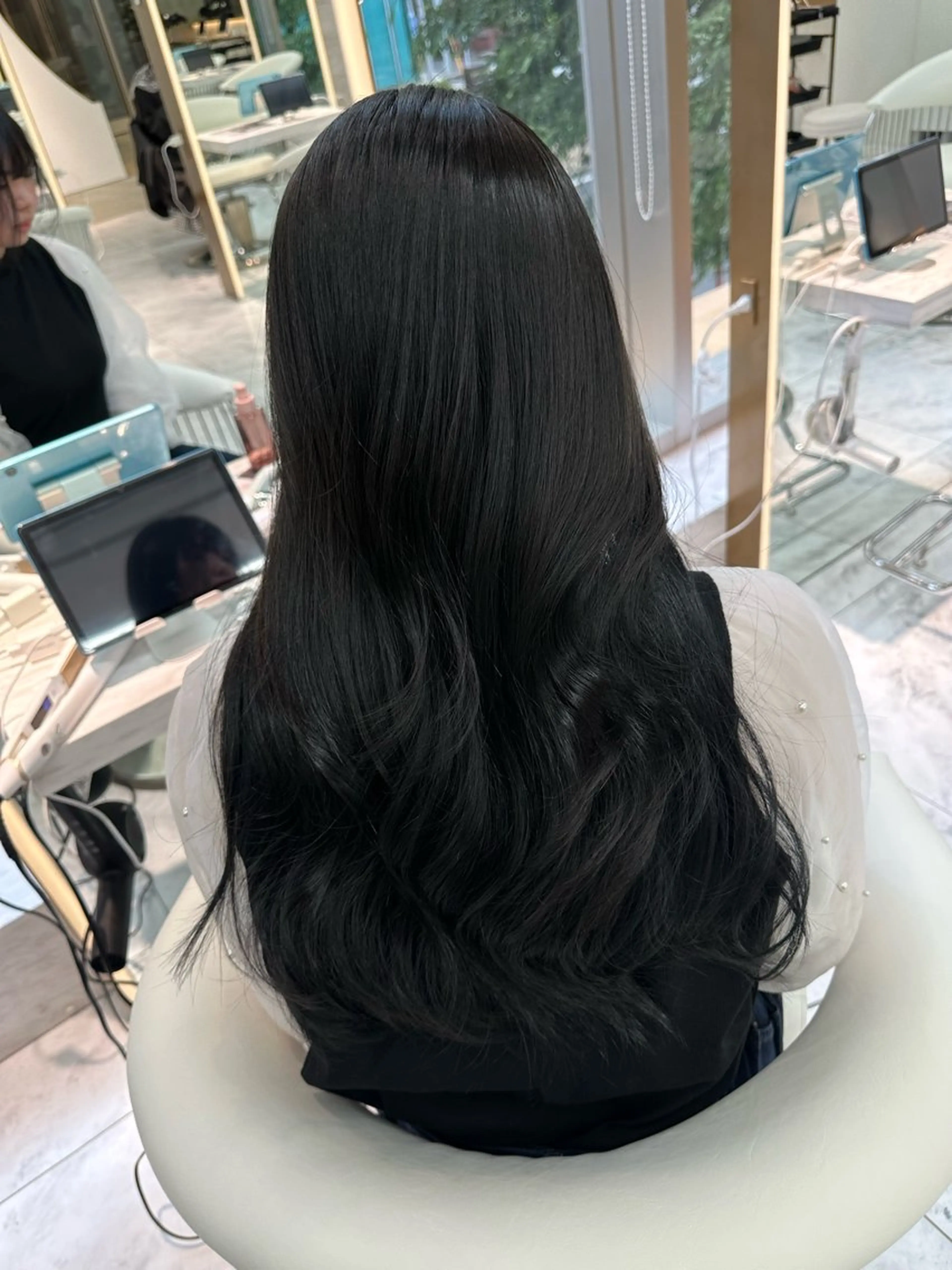 ロング 縮毛矯正 カット ヘアカラー 縮毛矯正 トリートメント 🍒楓🍒北九州1 艶カラー作る人🎨のヘアスタイル