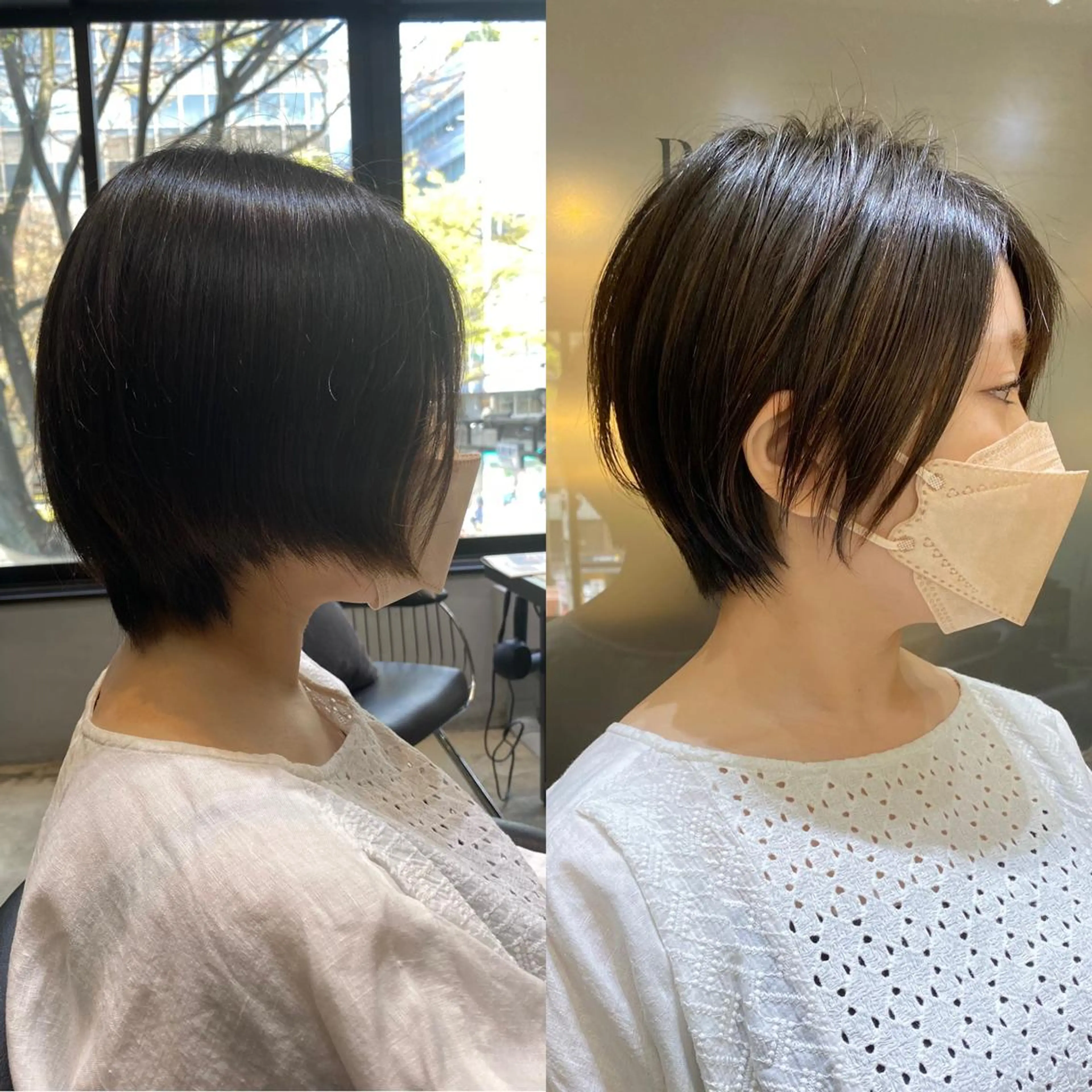 ショート カラー ✂️大人レイヤー✂️ 店長　渡部晃輝のヘアスタイル