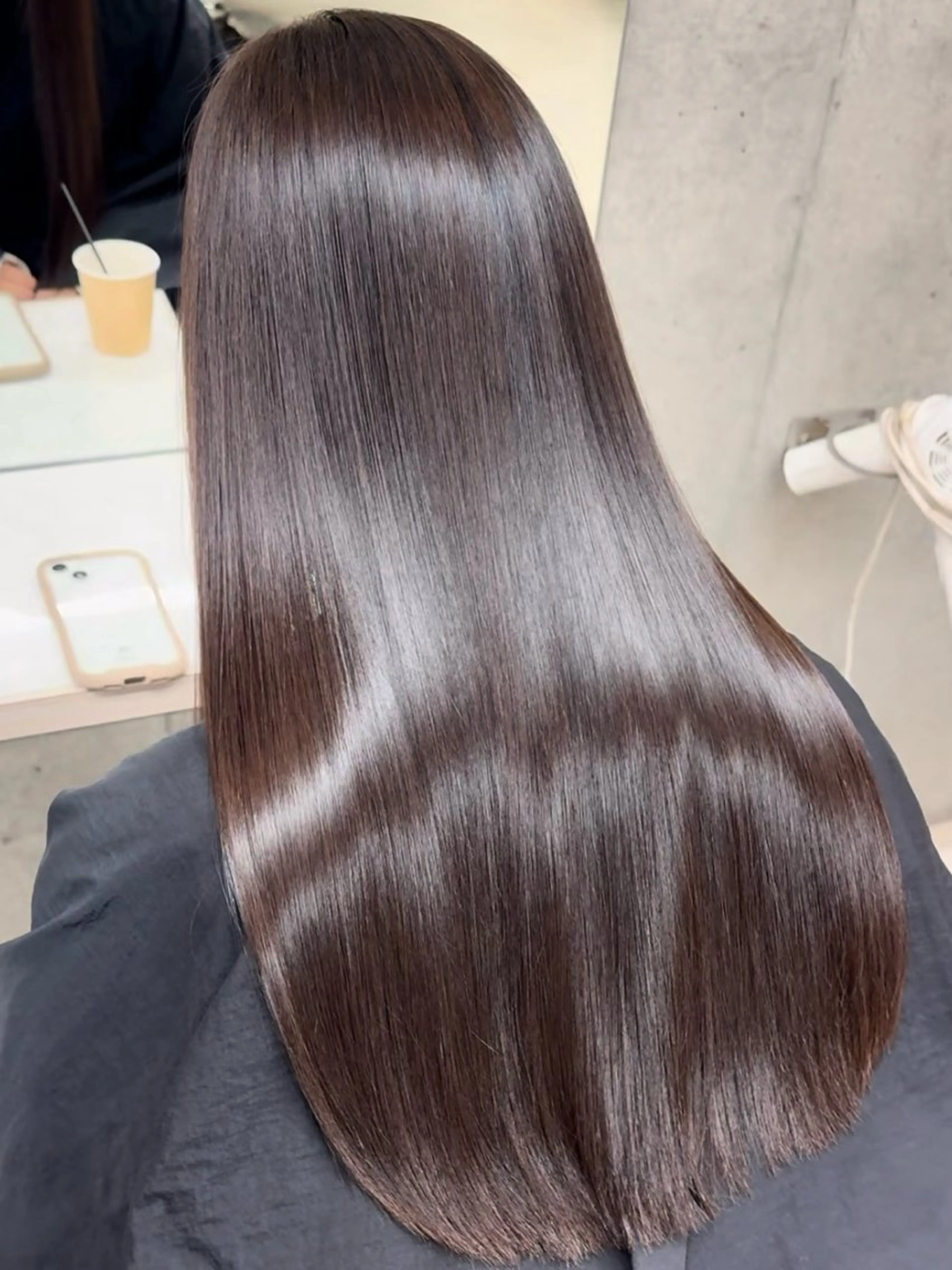 ミディアム 縮毛矯正 うる艶ヘア♡韓国好き 透明感　shotaのヘアスタイル