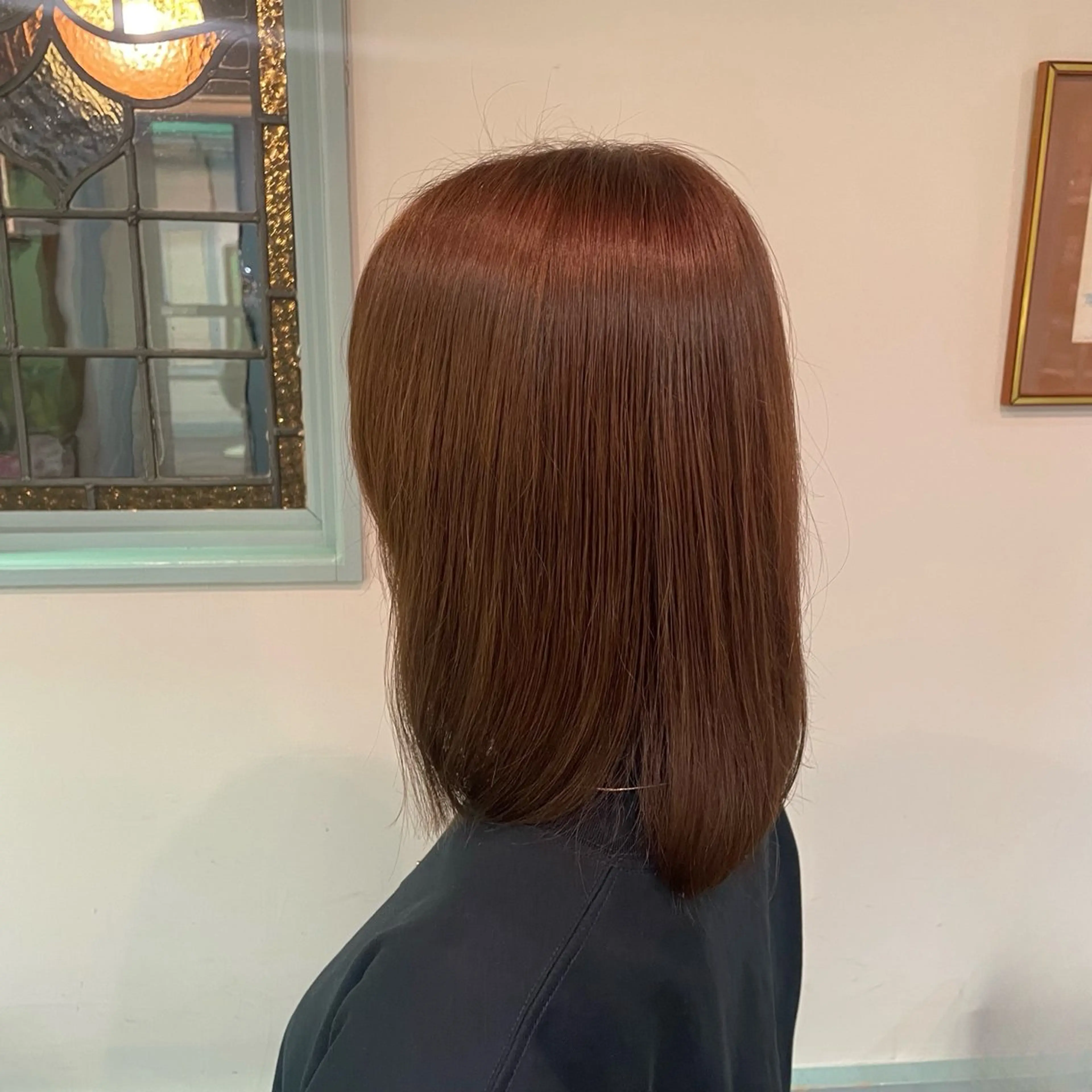 カラー ブラウンカラー マロンブラウン THE LAND所属・釘町 恵美里のヘアスタイル