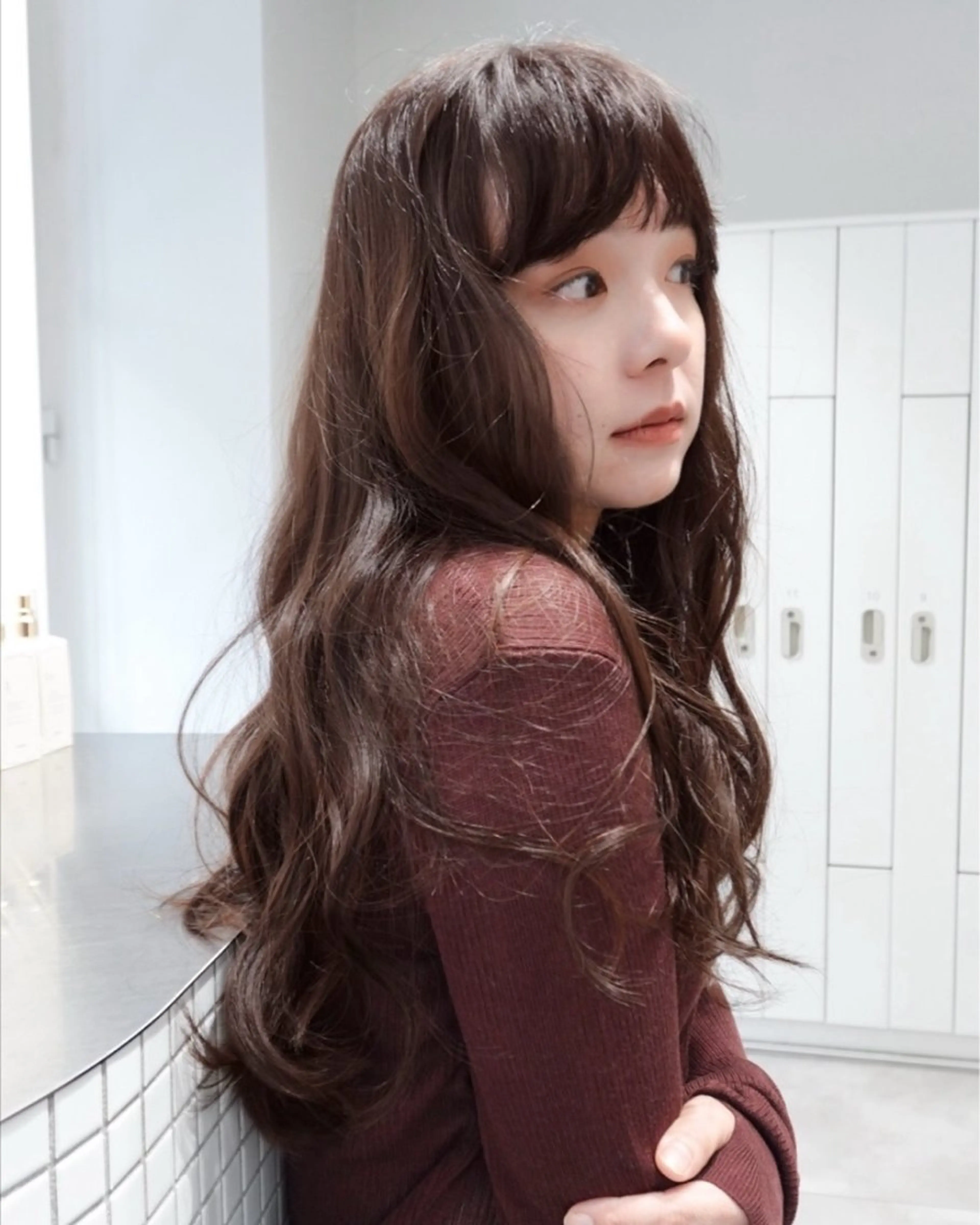 ロング パーマ カット パーマ HOUSE.所属・自由が丘HOUSE "Rina"のヘアスタイル