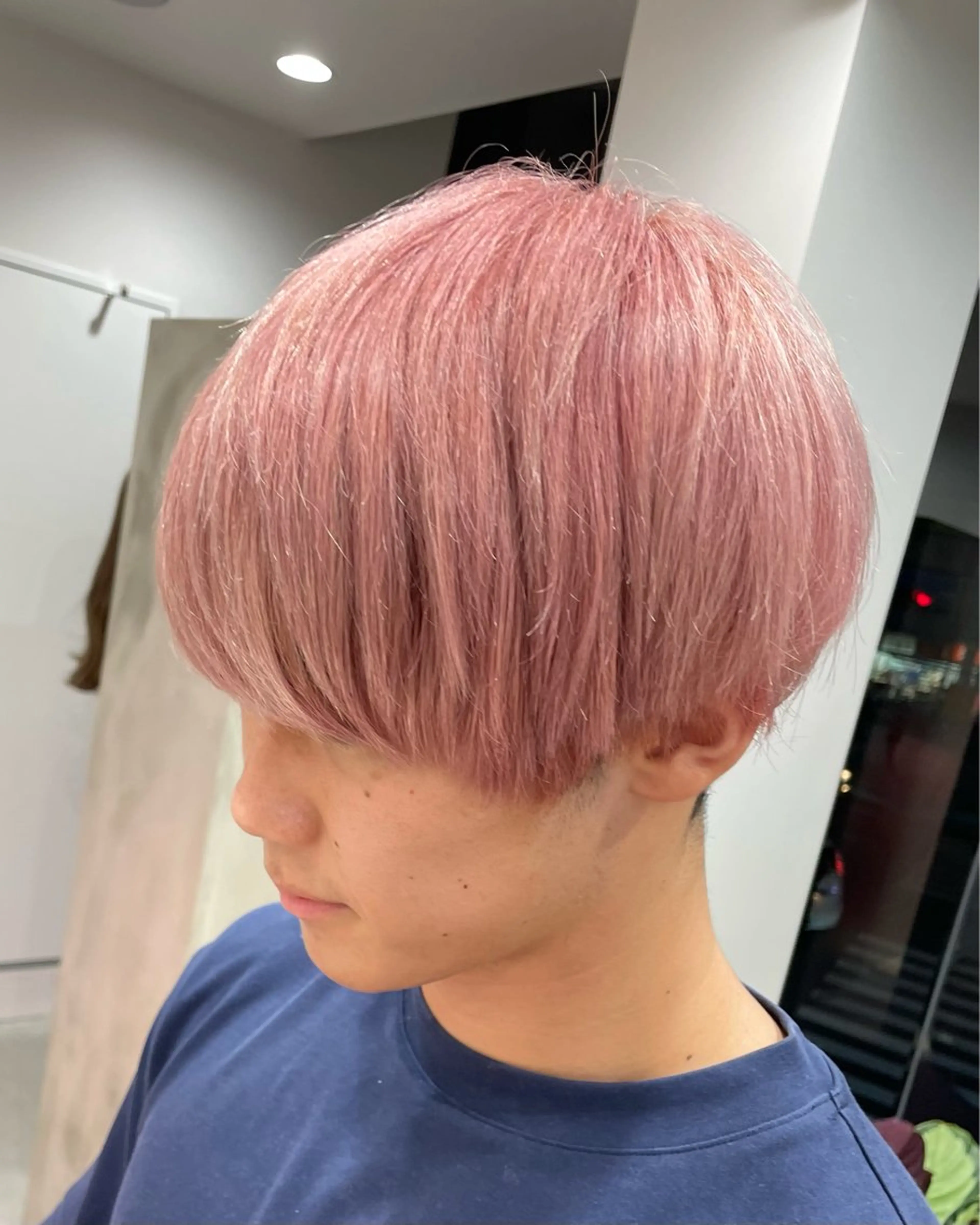 ショート カラー メンズカット ボブ/米崎駿也のヘアスタイル