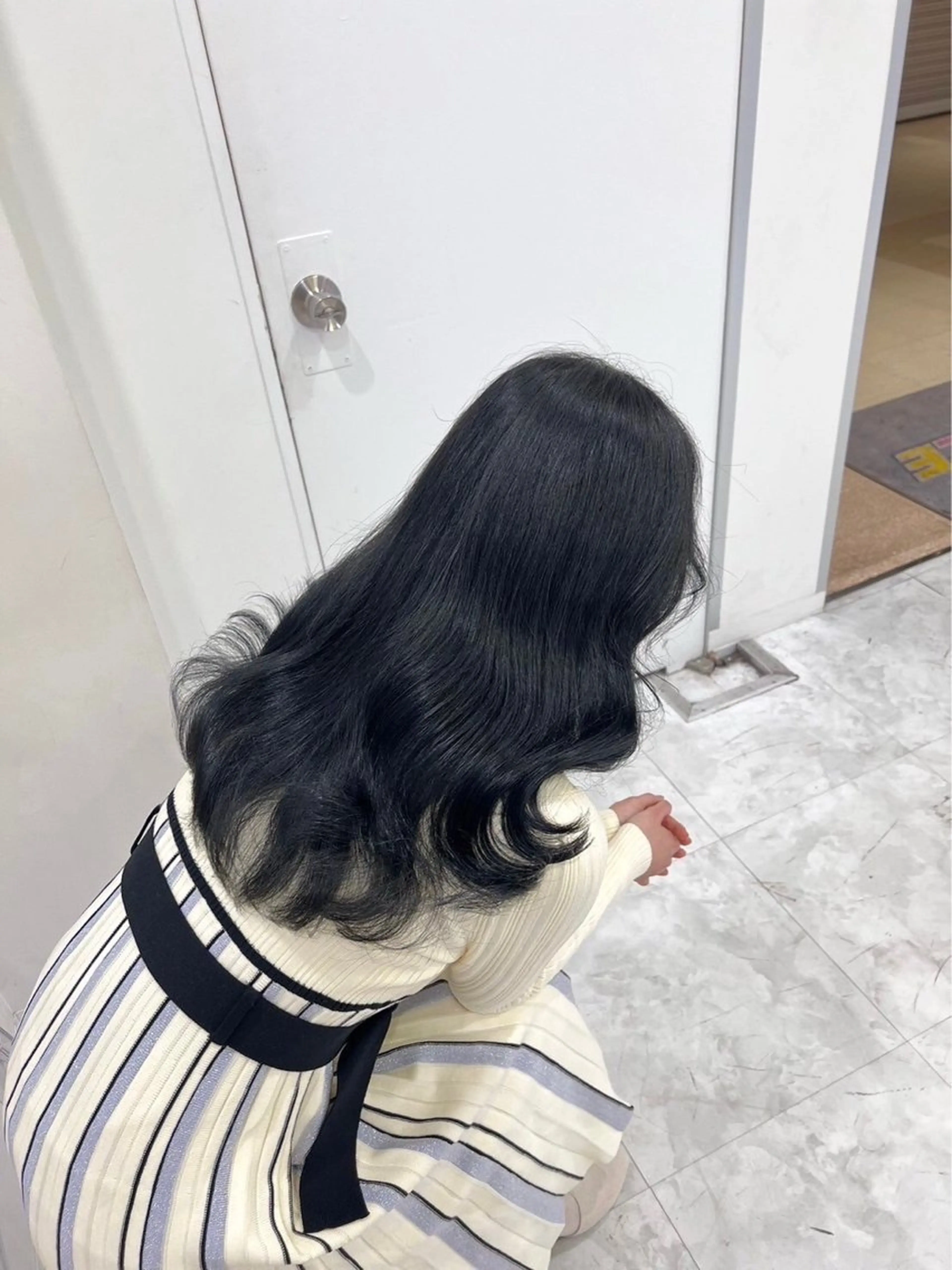 ロング カラー 韓国暗髪🩶レイヤー 🩶hayatoのヘアスタイル
