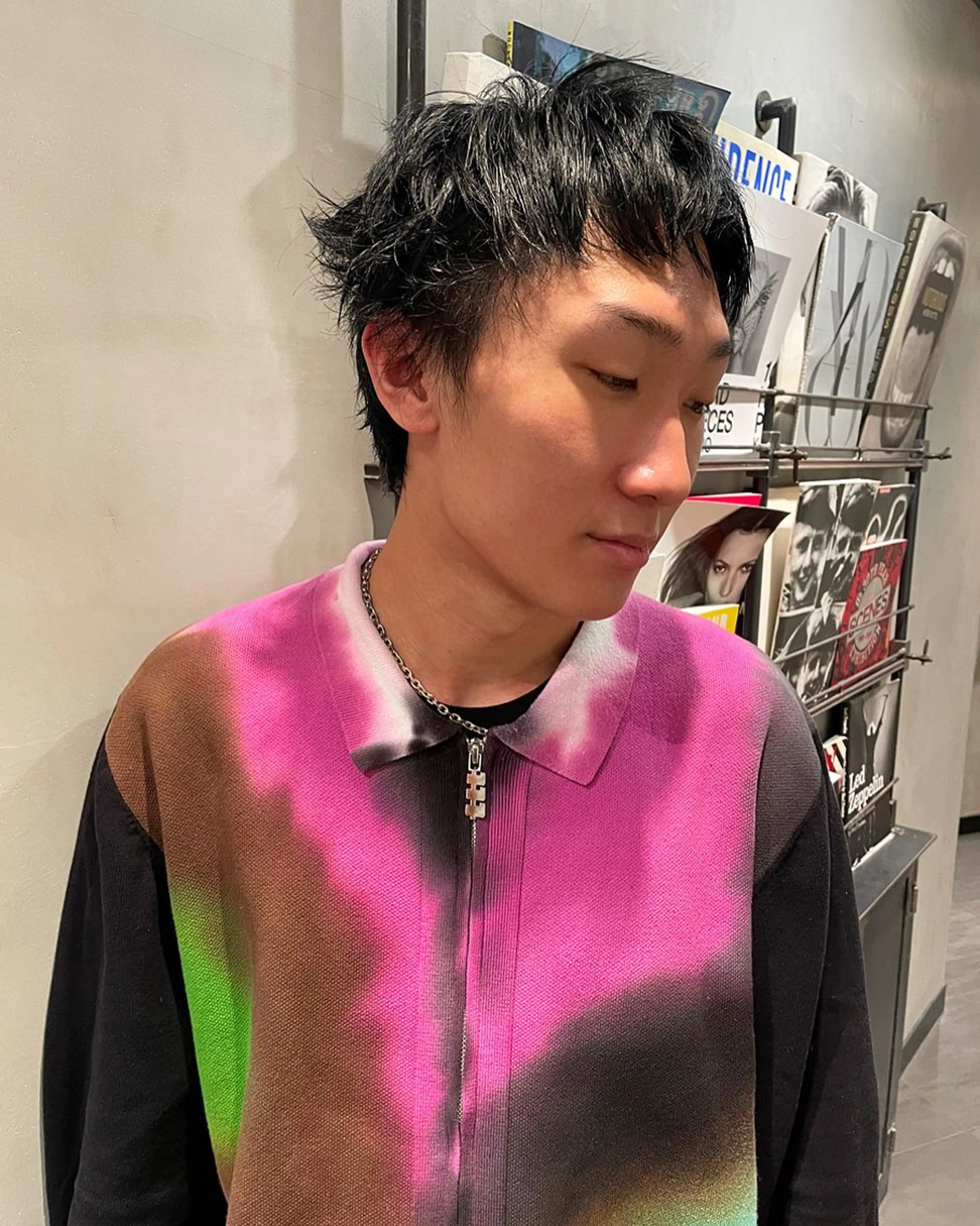 ショート カラー メンズ カット ヘアカラー トリートメント 優 作のヘアスタイル