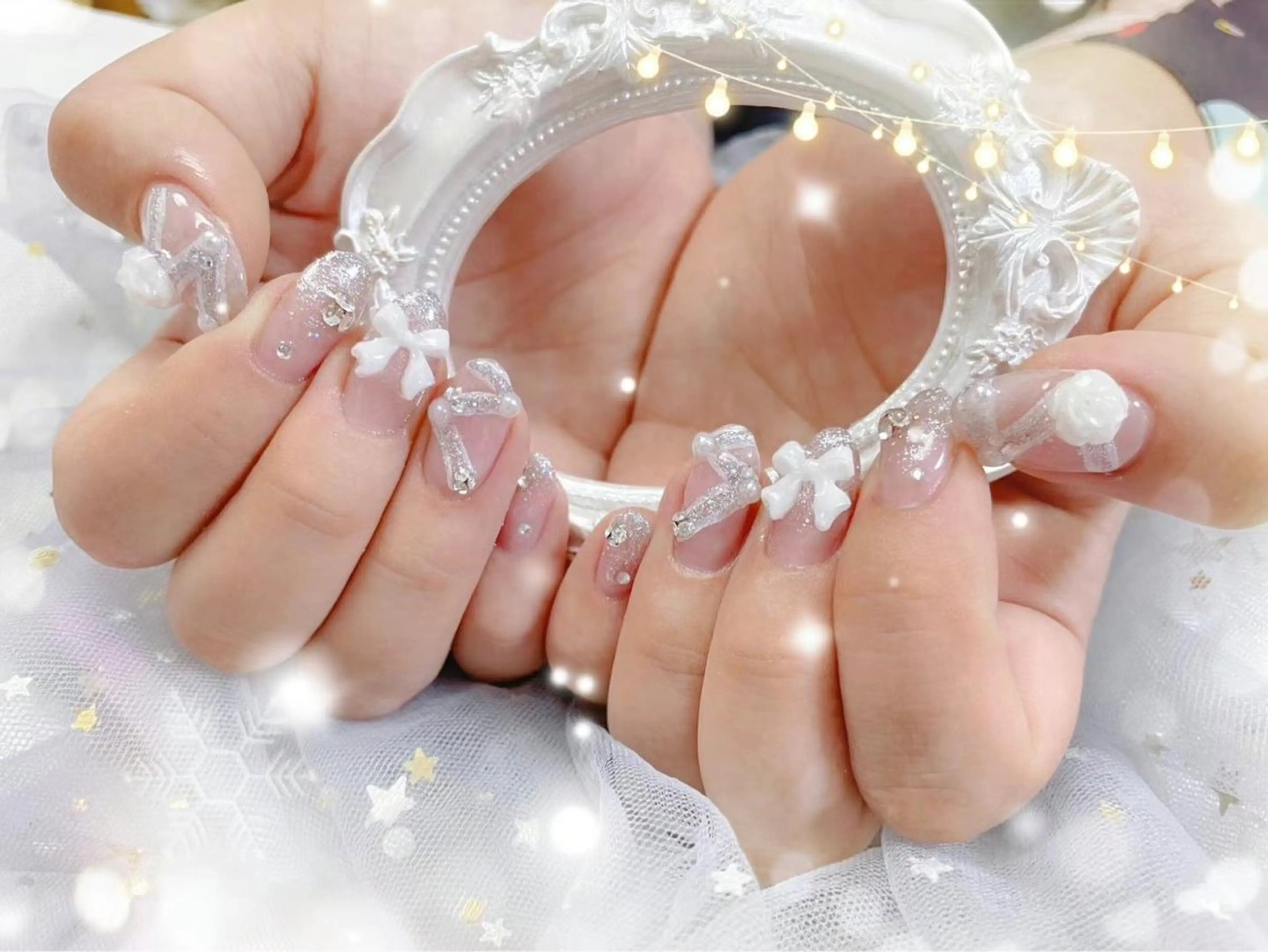 ネイル 持ち込み ワンホンネイル 🎀ネイルサロン エクラYUI🎀のネイルデザイン