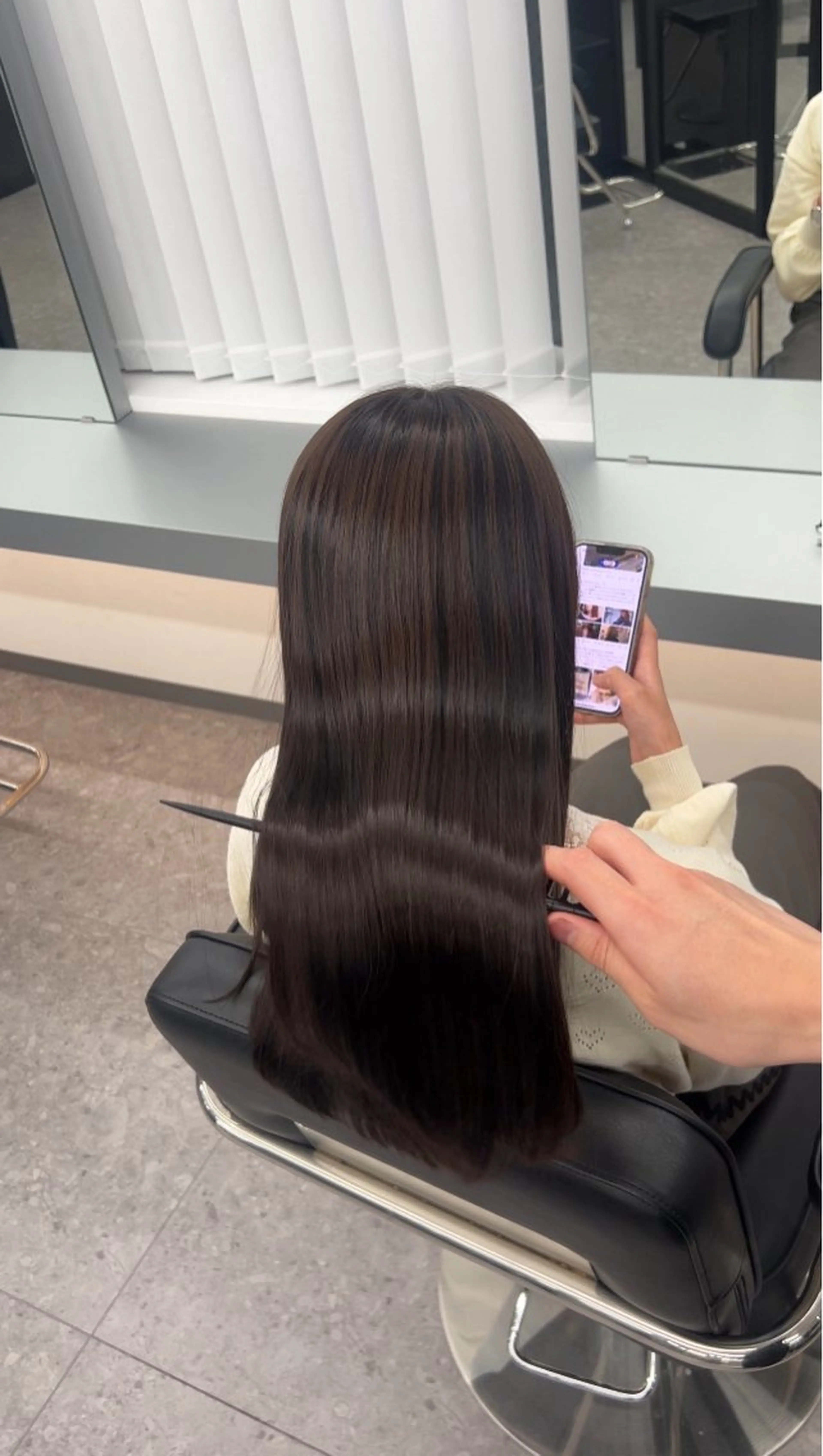 ロング 髪質改善ストレート /髪質改善/中内寛太のヘアスタイル