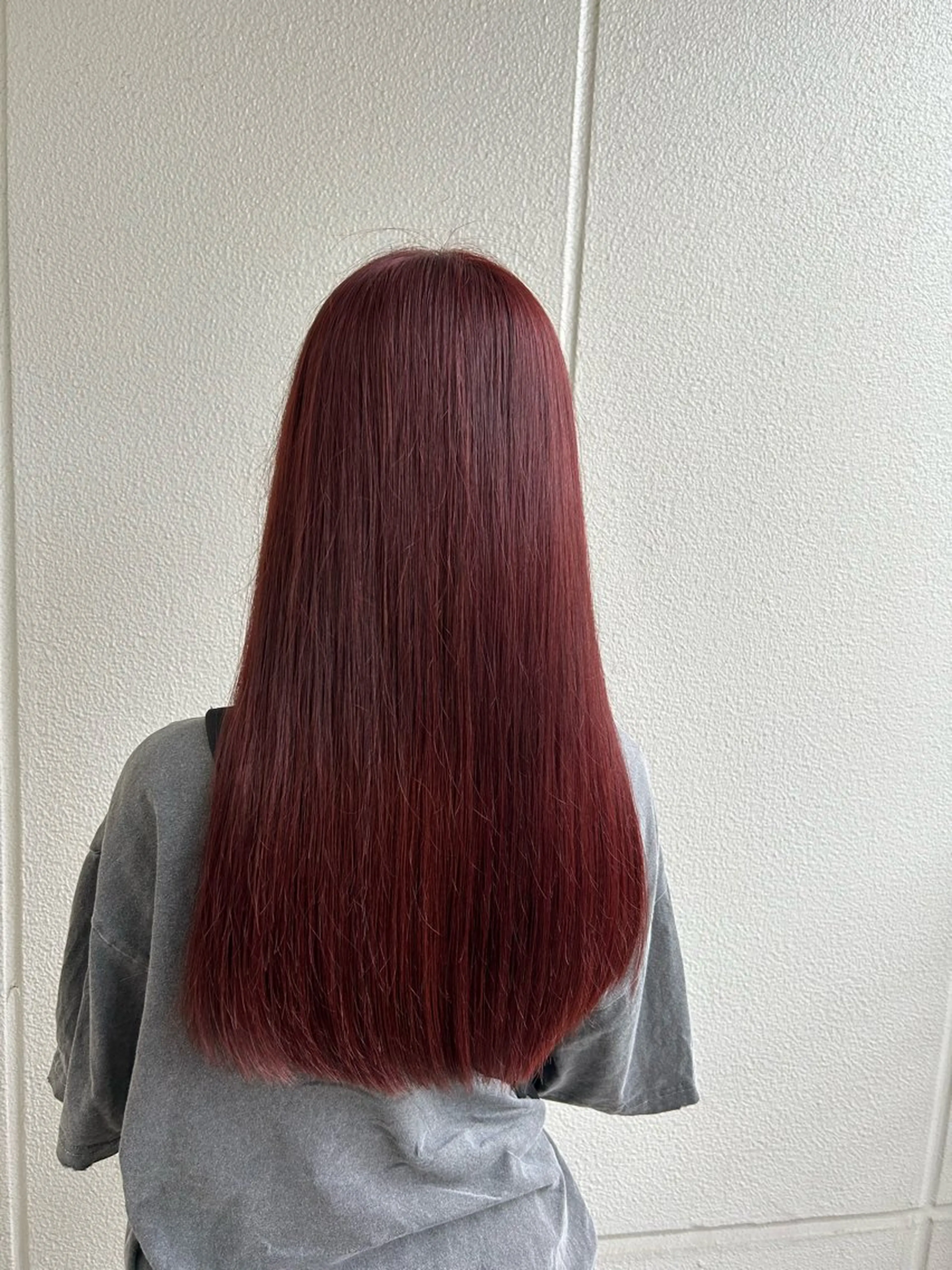 ロング カラー レッドカラー 《暖色/韓国hair 》🇰🇷桑原ユキネのヘアスタイル