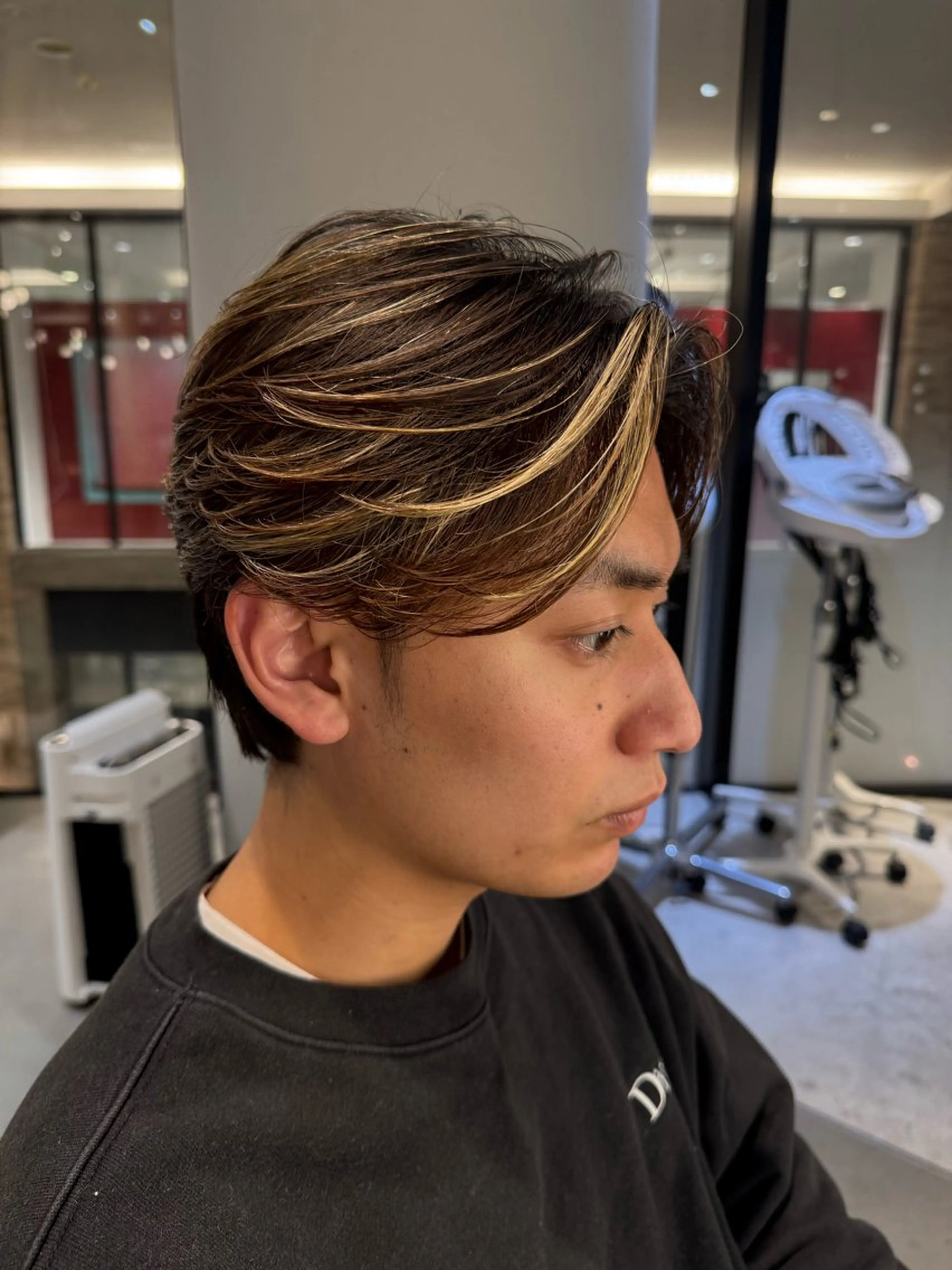 ショート カラー パーマ メンズ カット パーマ unopulir   茶屋町店所属・unopulir 景山　凌のヘアスタイル