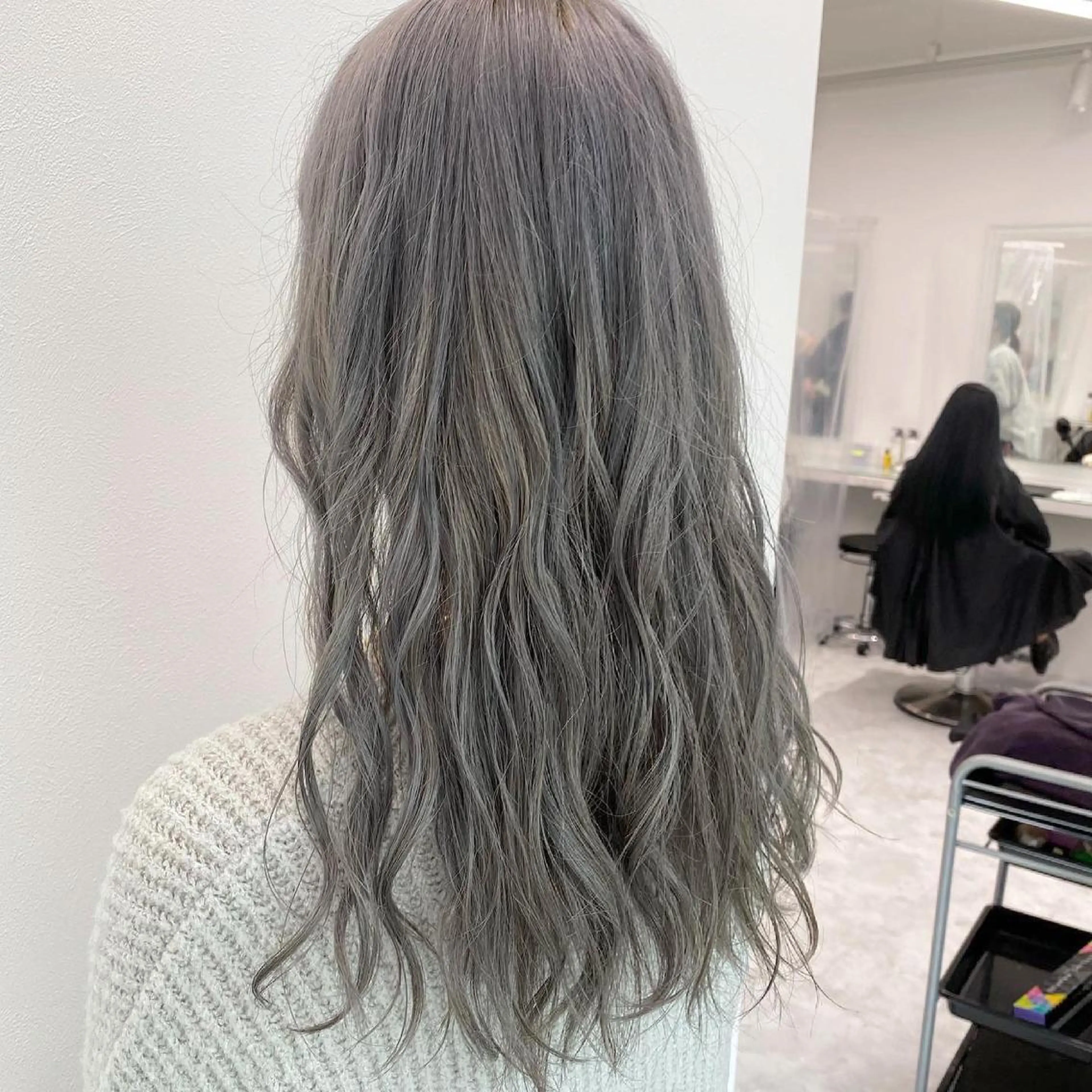 ミディアム カラー ヘアアレンジ 💕ブリーチカラー☁ 髪質改善💖サワのヘアスタイル