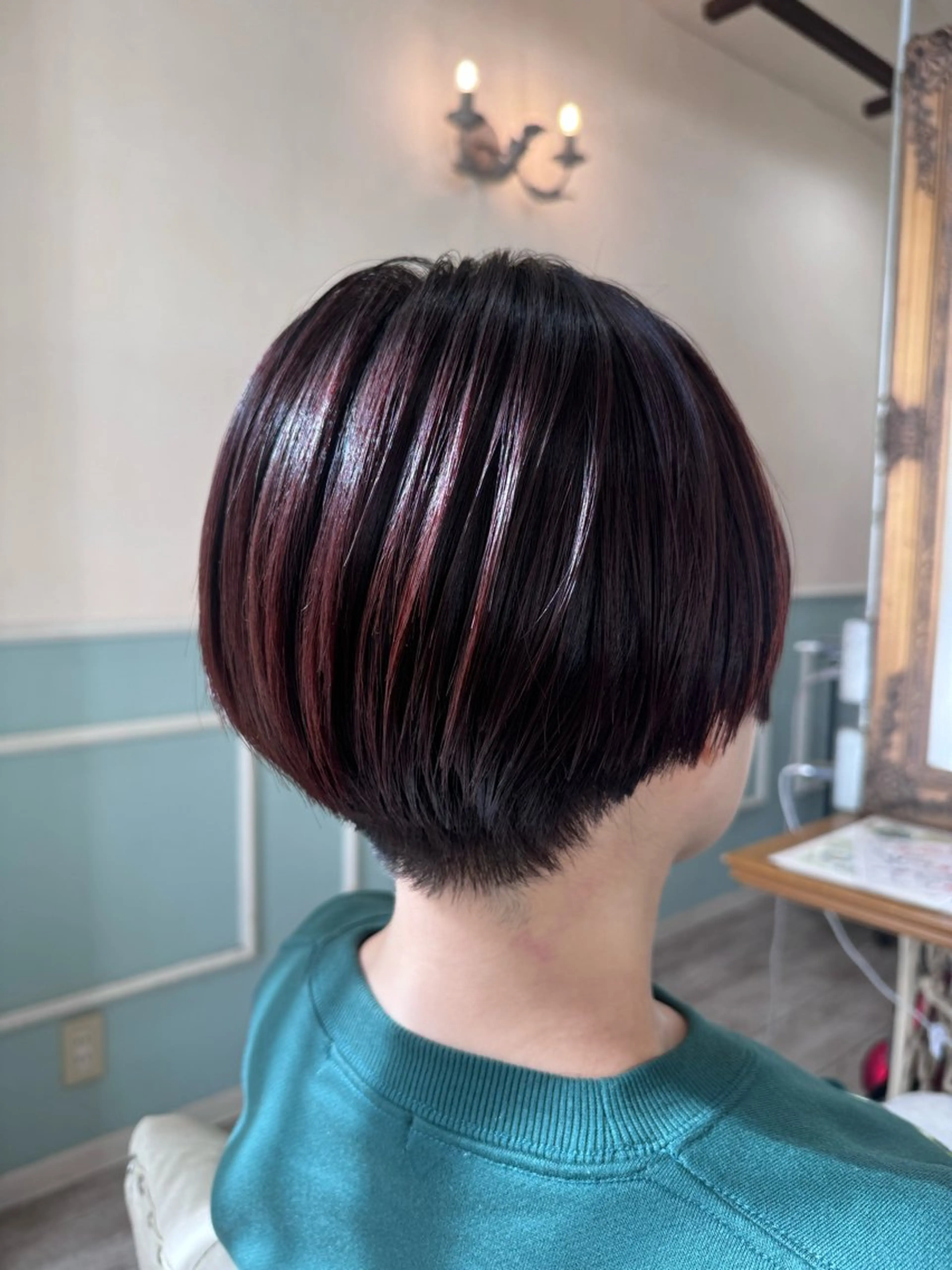 ショート カラー 髪質改善 ショートヘア カット ヘアカラー 縮毛矯正 トリートメント noble店長 松本　拓也▶◀*.のヘアスタイル