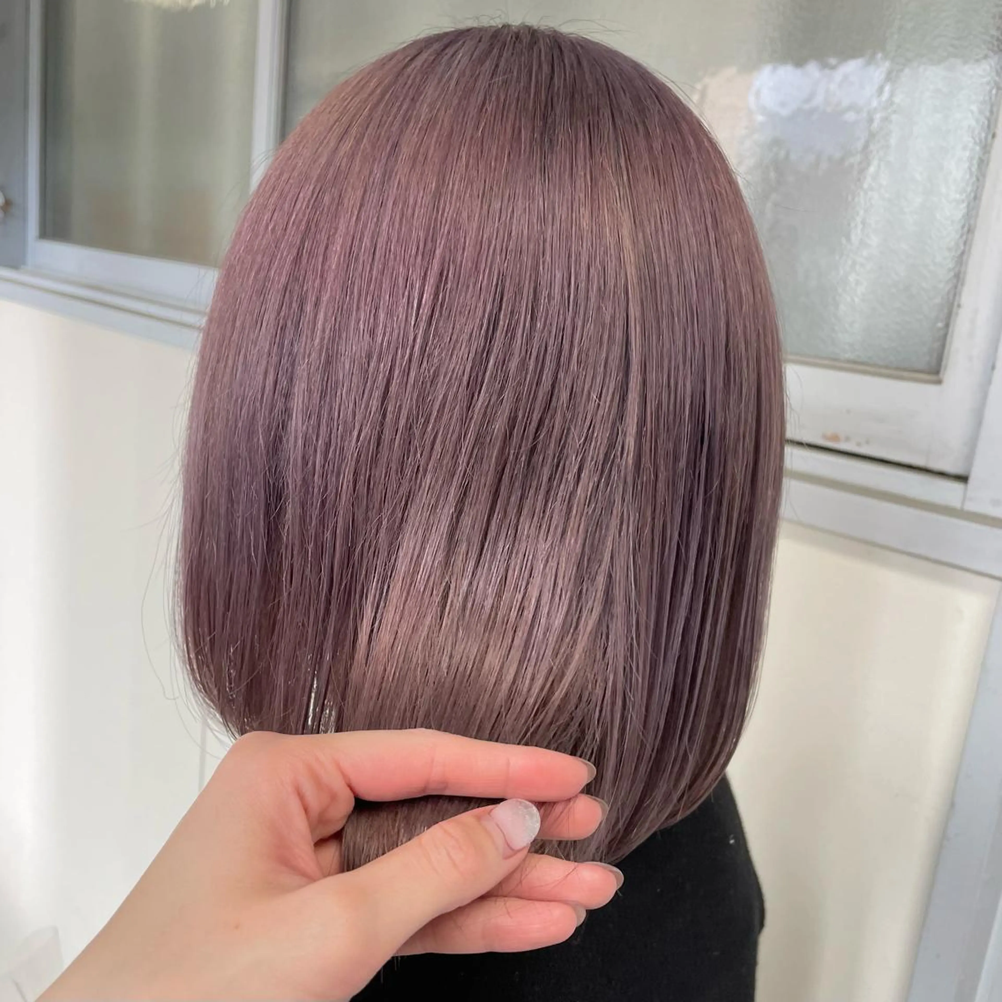 ミディアム カラー ヘアアレンジ mao透明感カラー 似合わせヘアメイクのヘアスタイル