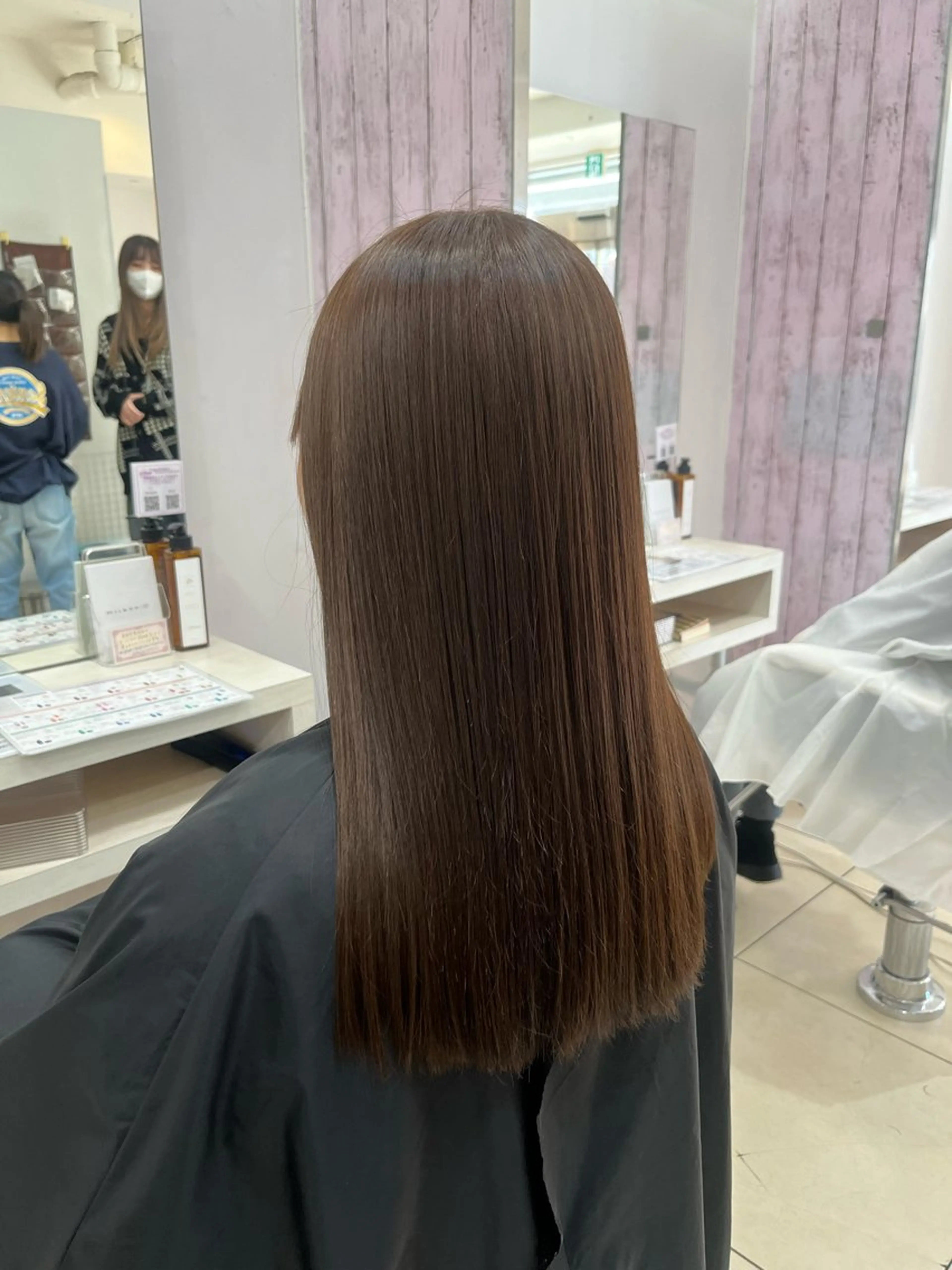 ロング カラー ベージュカラー オリーブベージュ ヘアカラー トリートメント 🤎ベージュカラー/ 髪質改善/山岸🤎のヘアスタイル