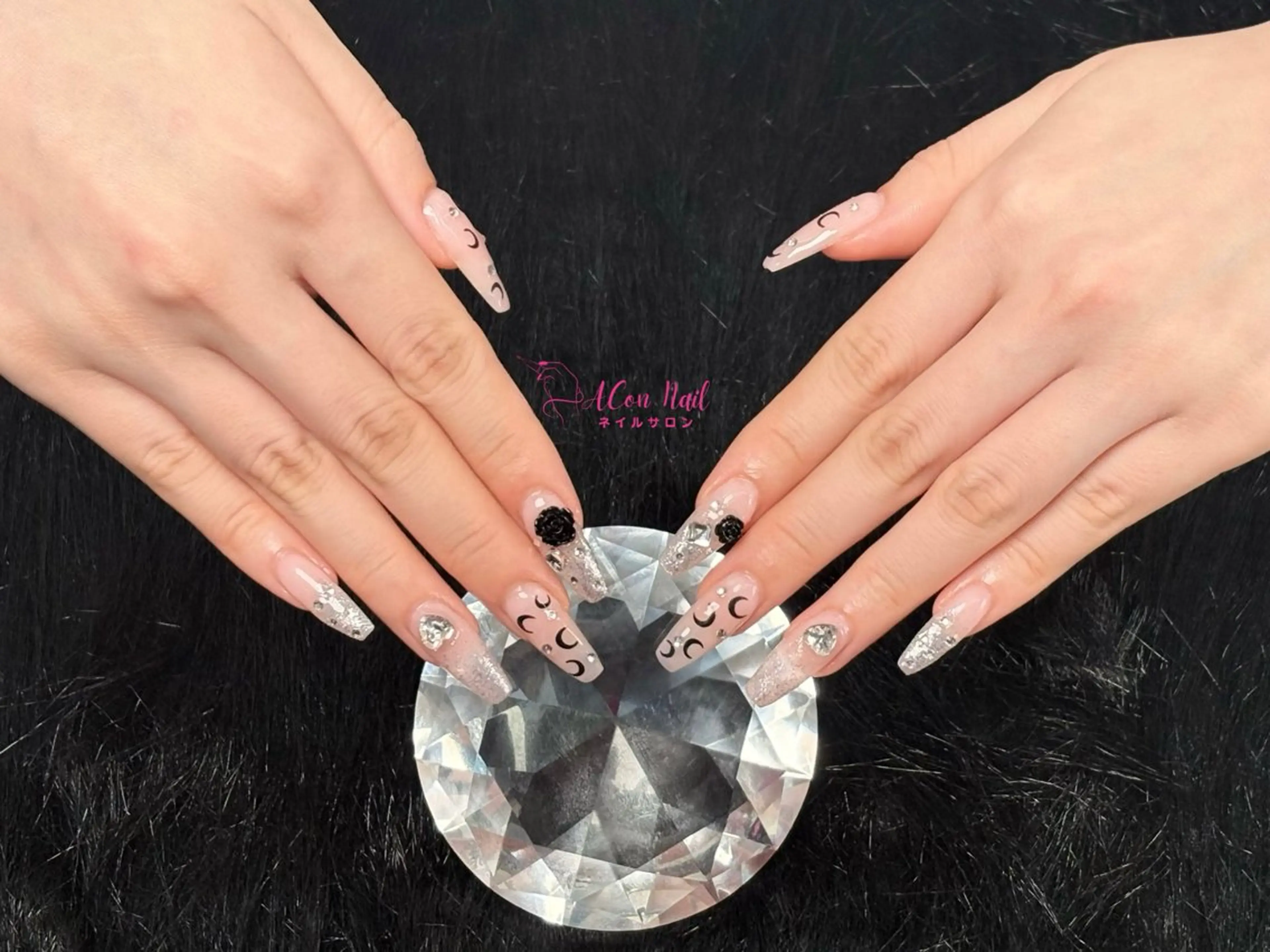 ネイル 桜ネイル 長さ出し フラワーネイル フレンチネイル ジェルネイル ハンドネイル AConNailSalon所属・ACon NailSalonのネイルデザイン