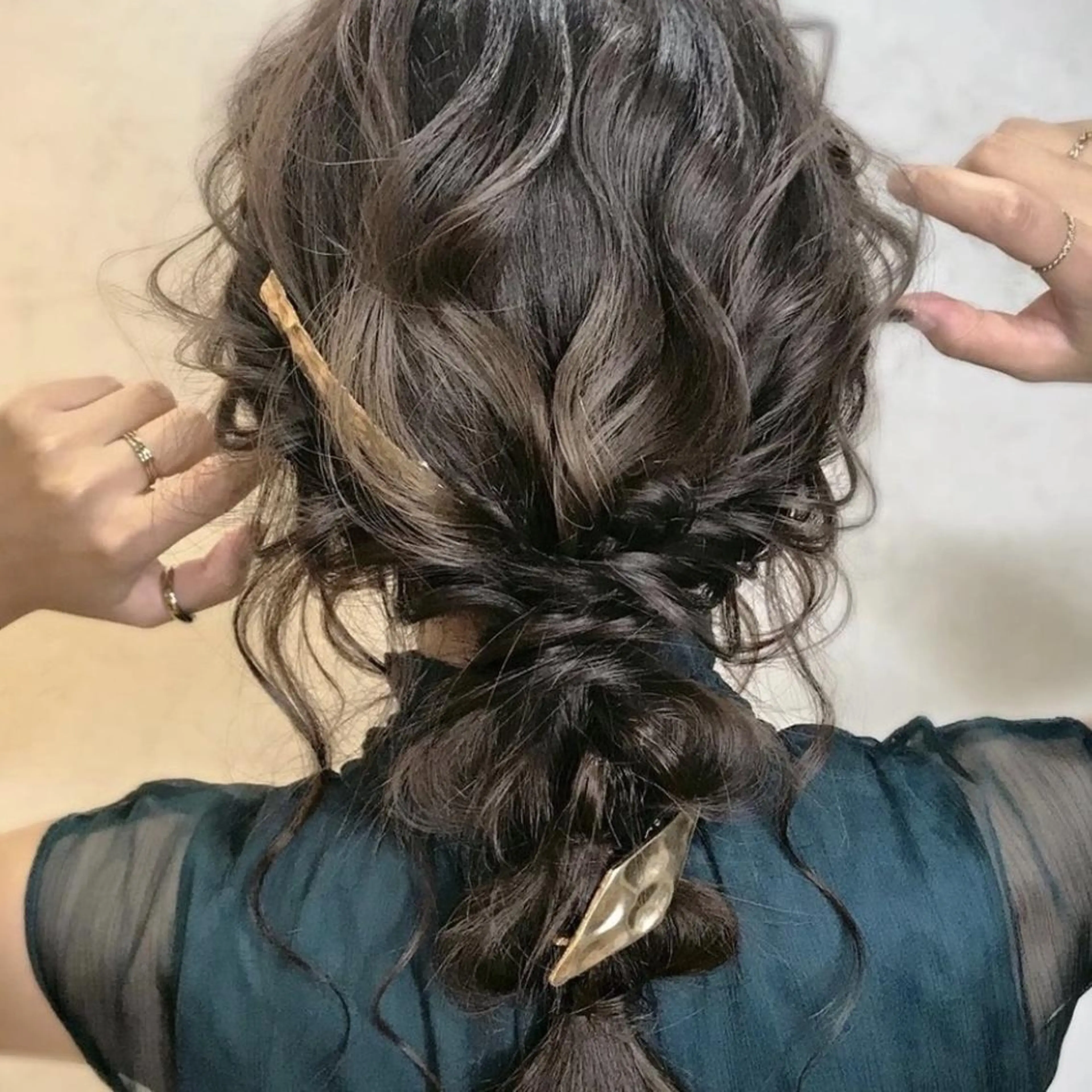 ヘアアレンジ ロング 結婚式・ブライダル ボブ 入学式 卒業式のヘアスタイル ハイライト 【N°deseo】 吉祥寺のヘアスタイル