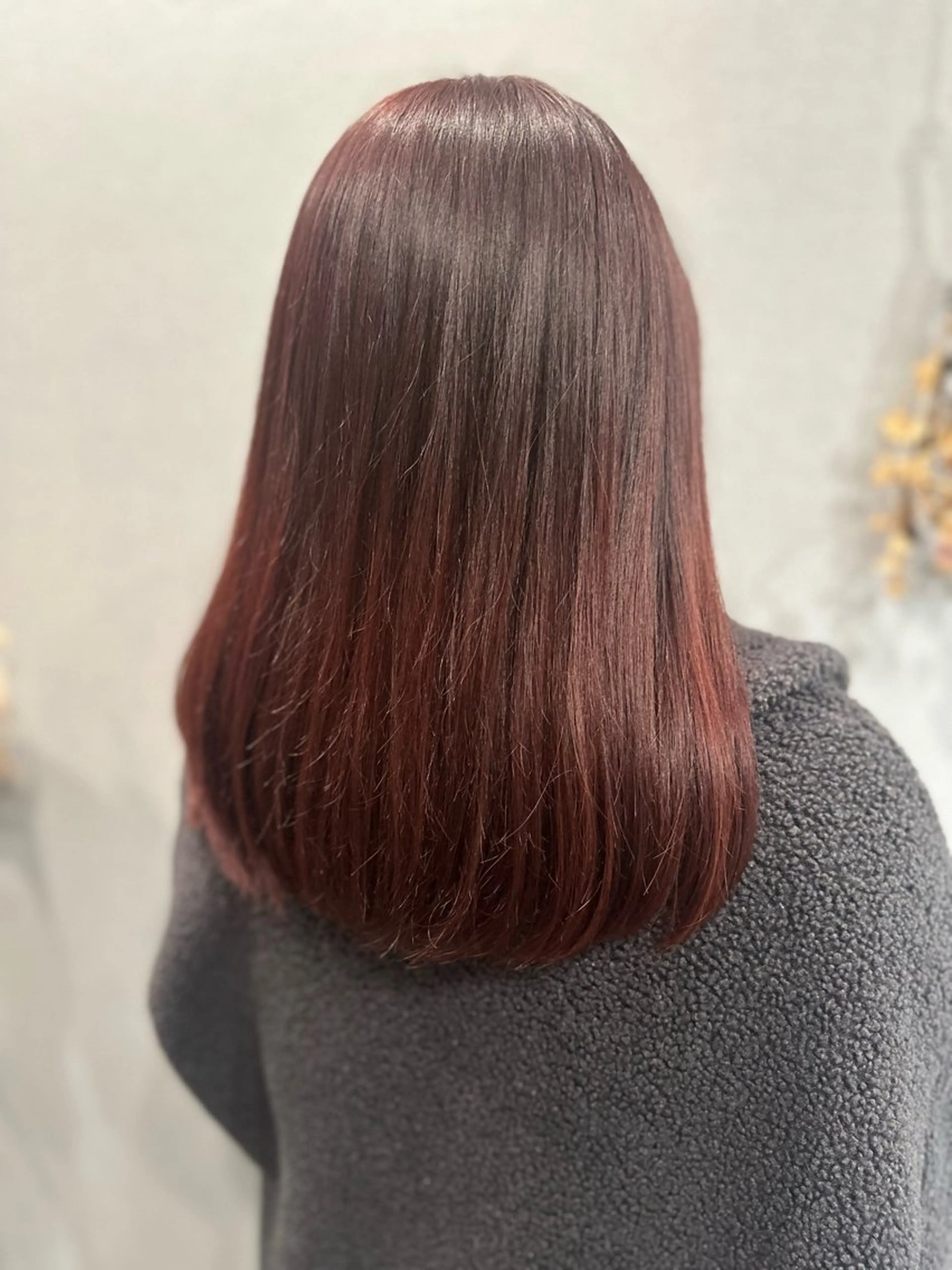 セミロング カラー ヘアカラー K Harukaのヘアスタイル