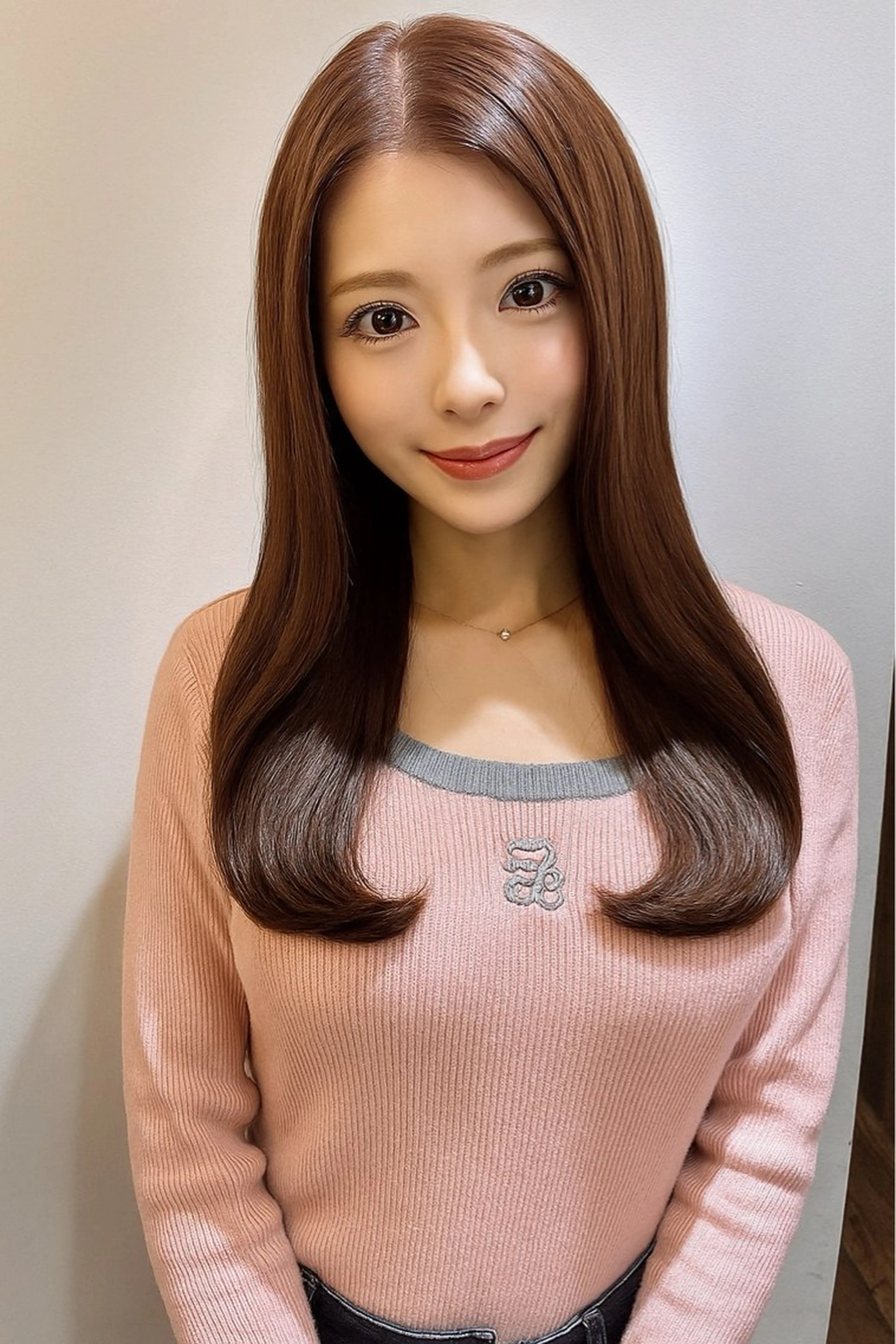 セミロング ヘアカラー トリートメント ayumi🦖/ ブリーチ/髪質改善のヘアスタイル