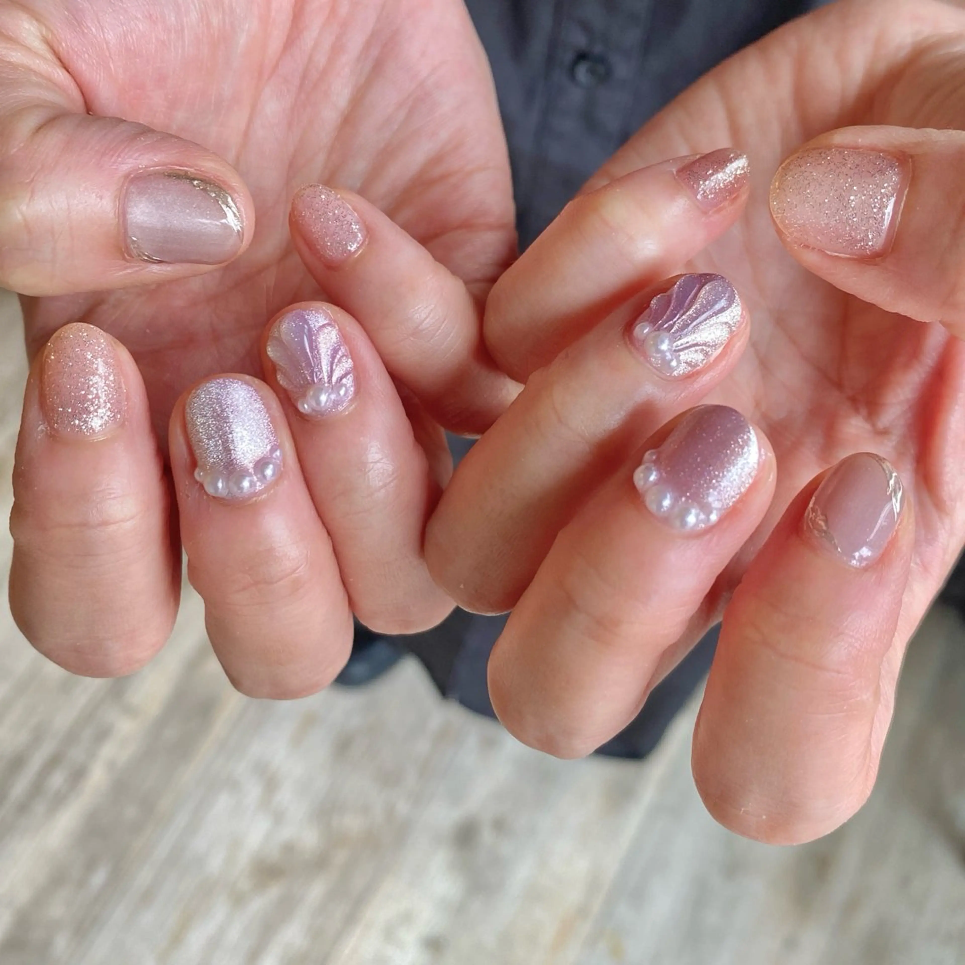 ネイル マグネットネイル 夏ネイル ハンドネイル Loca所属・nailsalon Locaのネイルデザイン