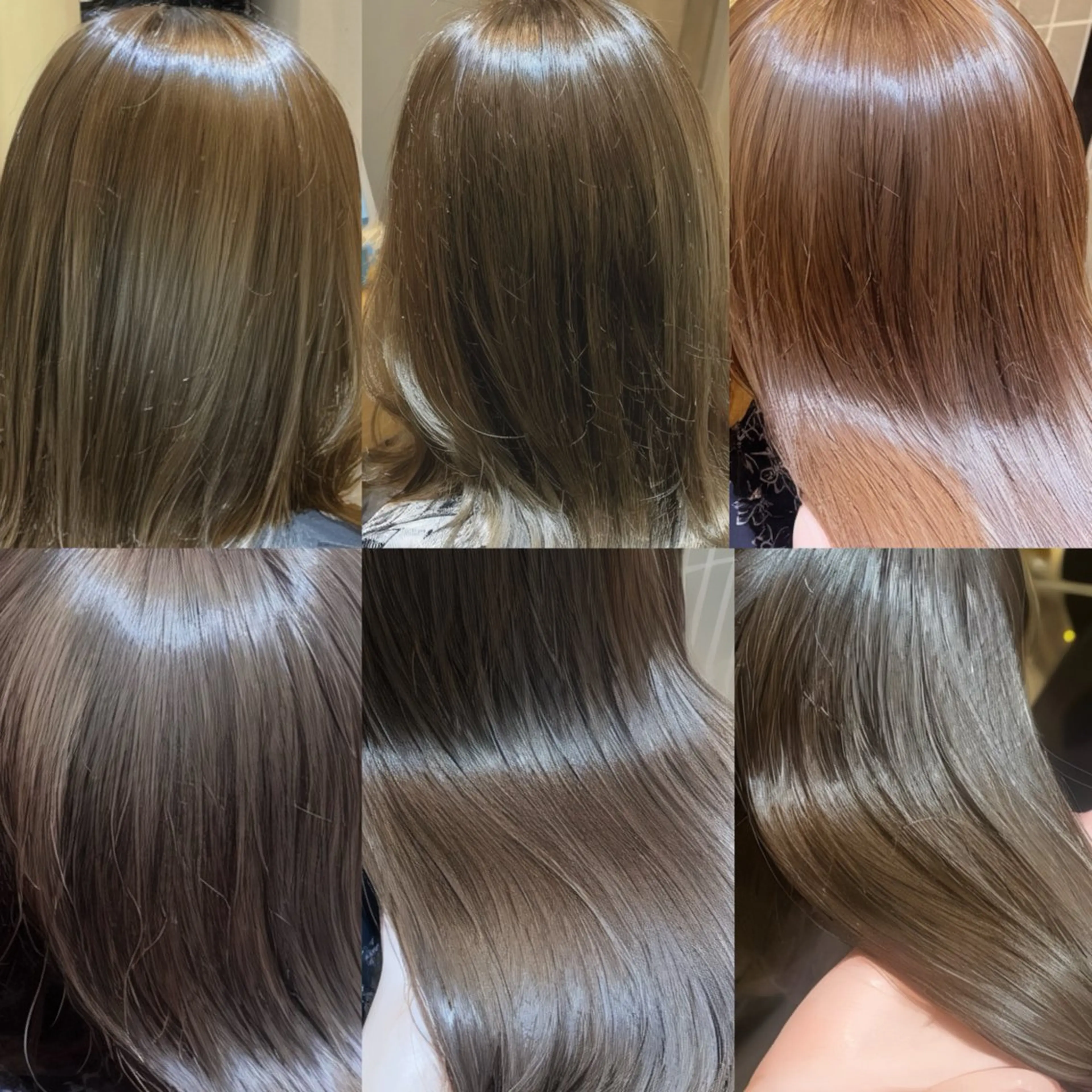 セミロング カラー ベージュカラー ブリーチ ケアブリーチ 透明感カラー ダブルカラー ヘアカラー トリートメント ラフィスヘアードープ所属・👑髪質改善Wカラー /グレージュ/アユカのヘアスタイル