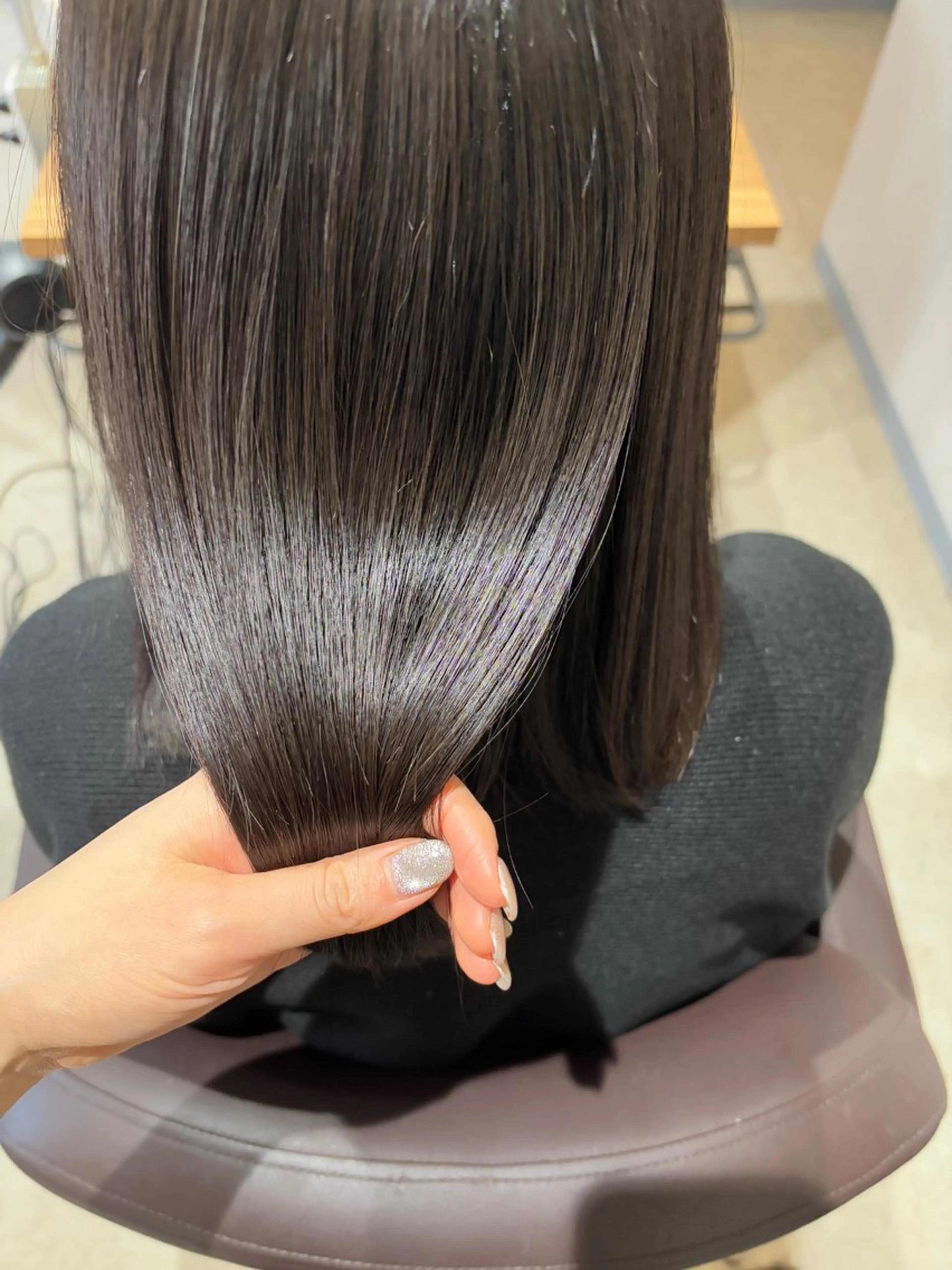 カット＋オーダーメイドカラー＋髪質改善ケラチン3STEPトリートメントの写真