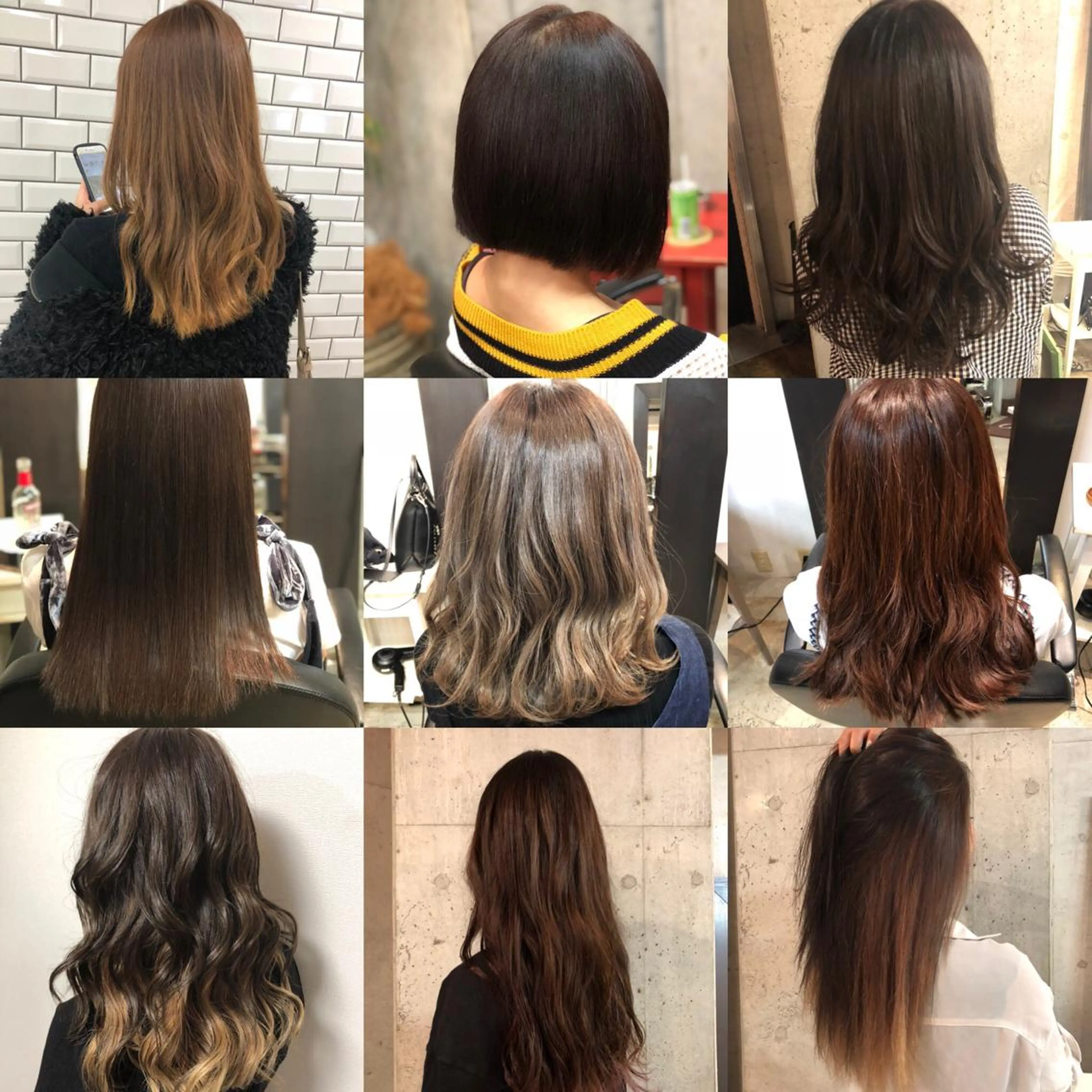 セミロング カラー ヘアアレンジ 新宿韓国風レイヤー カット内田智大のヘアスタイル