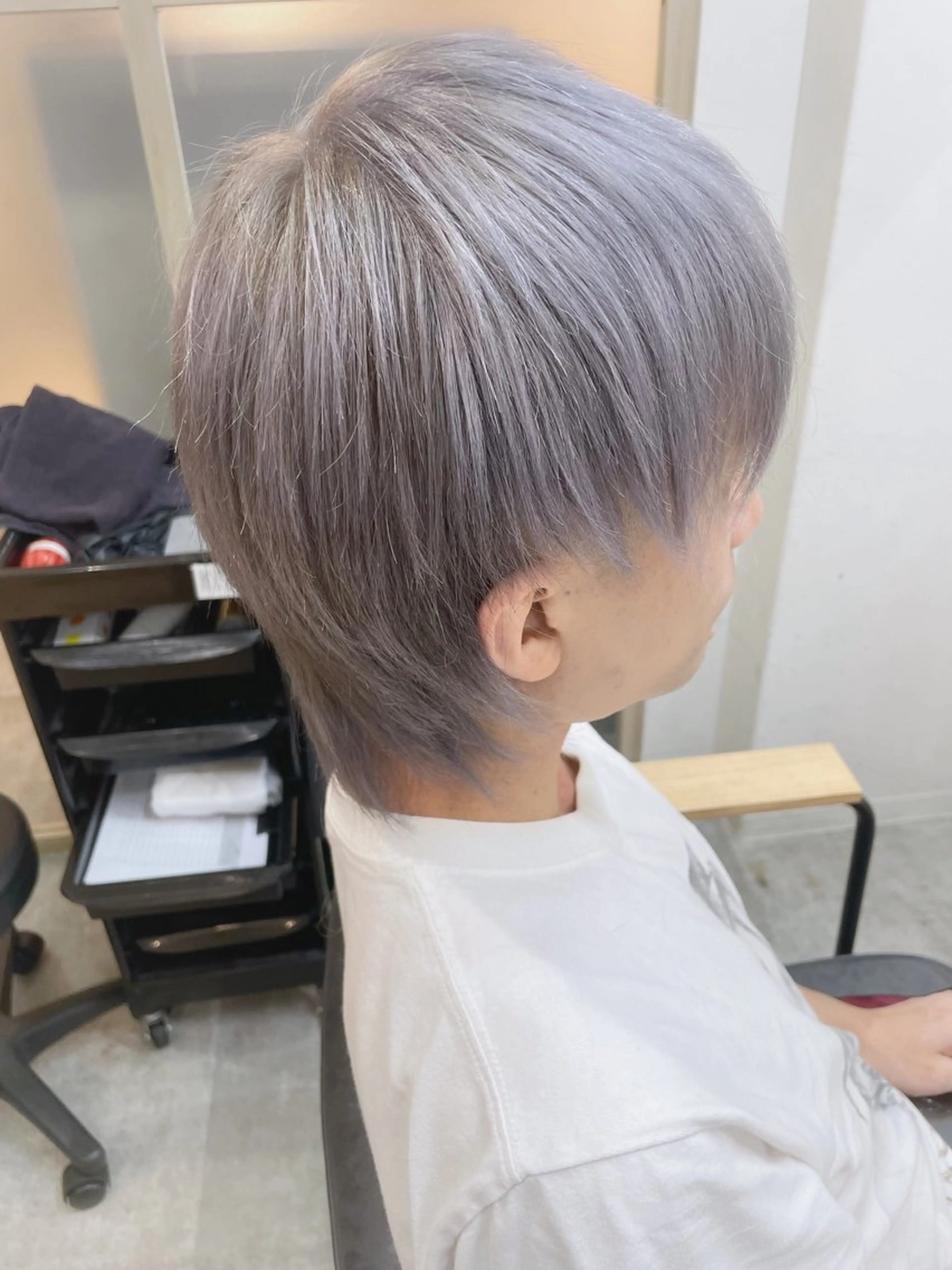 ミディアム カラー メンズ EMANON新宿南口所属・🦄中性ウルフ ☁️Shiori🦄のヘアスタイル