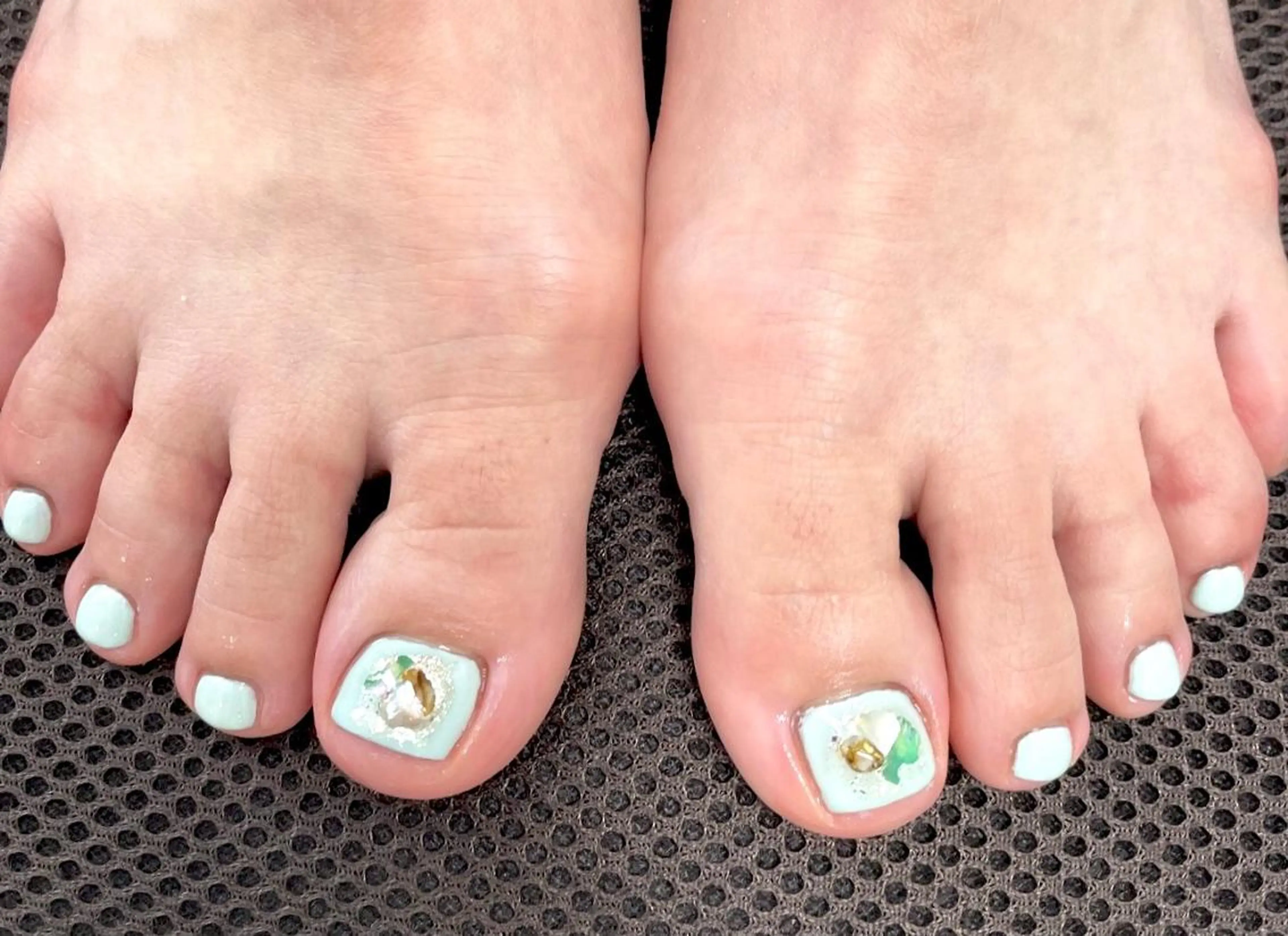 ネイル フットネイル シンプルネイル Silky_nail _soraのネイルデザイン