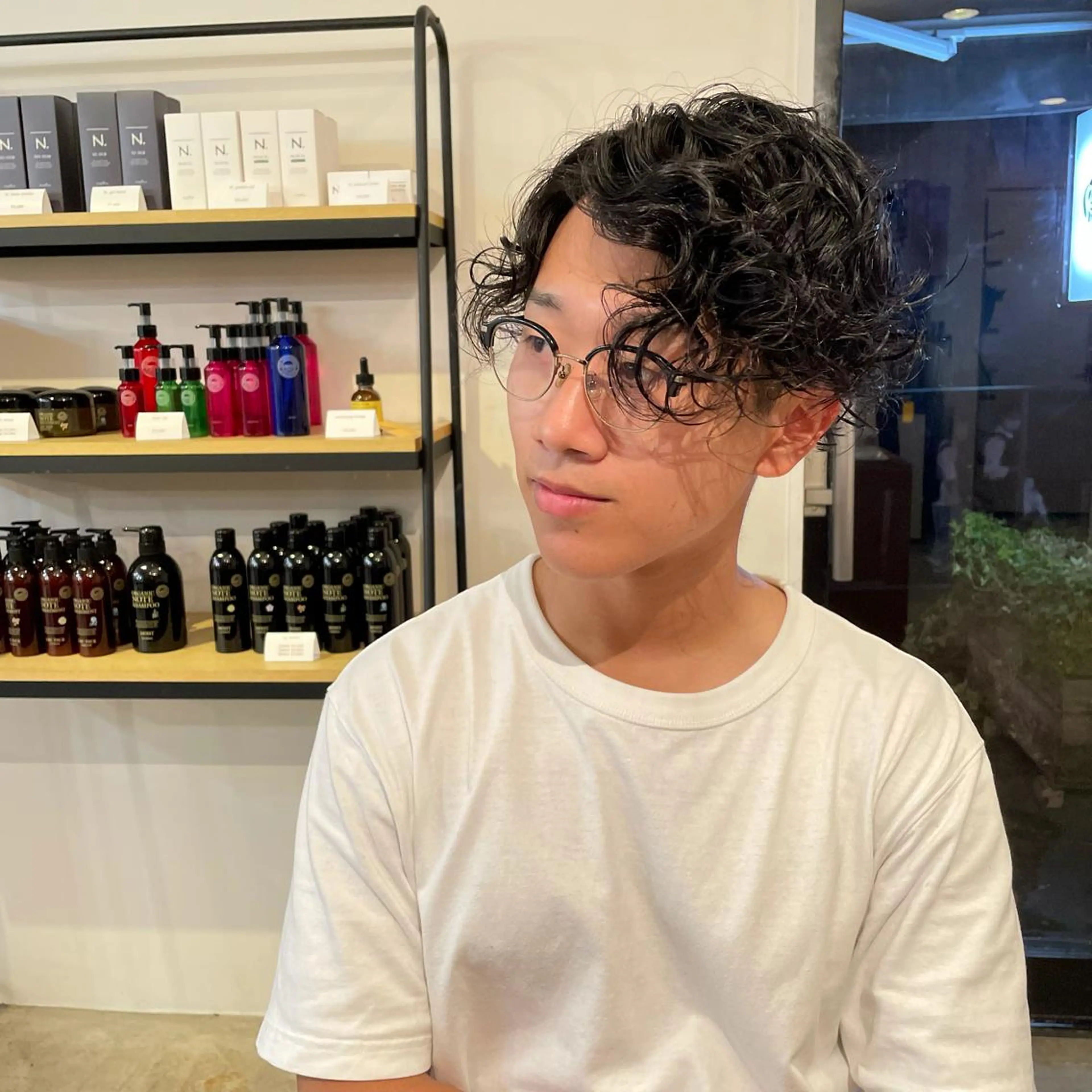 ショート パーマ メンズ メンズパーマ ニシウエ ヒロキのヘアスタイル