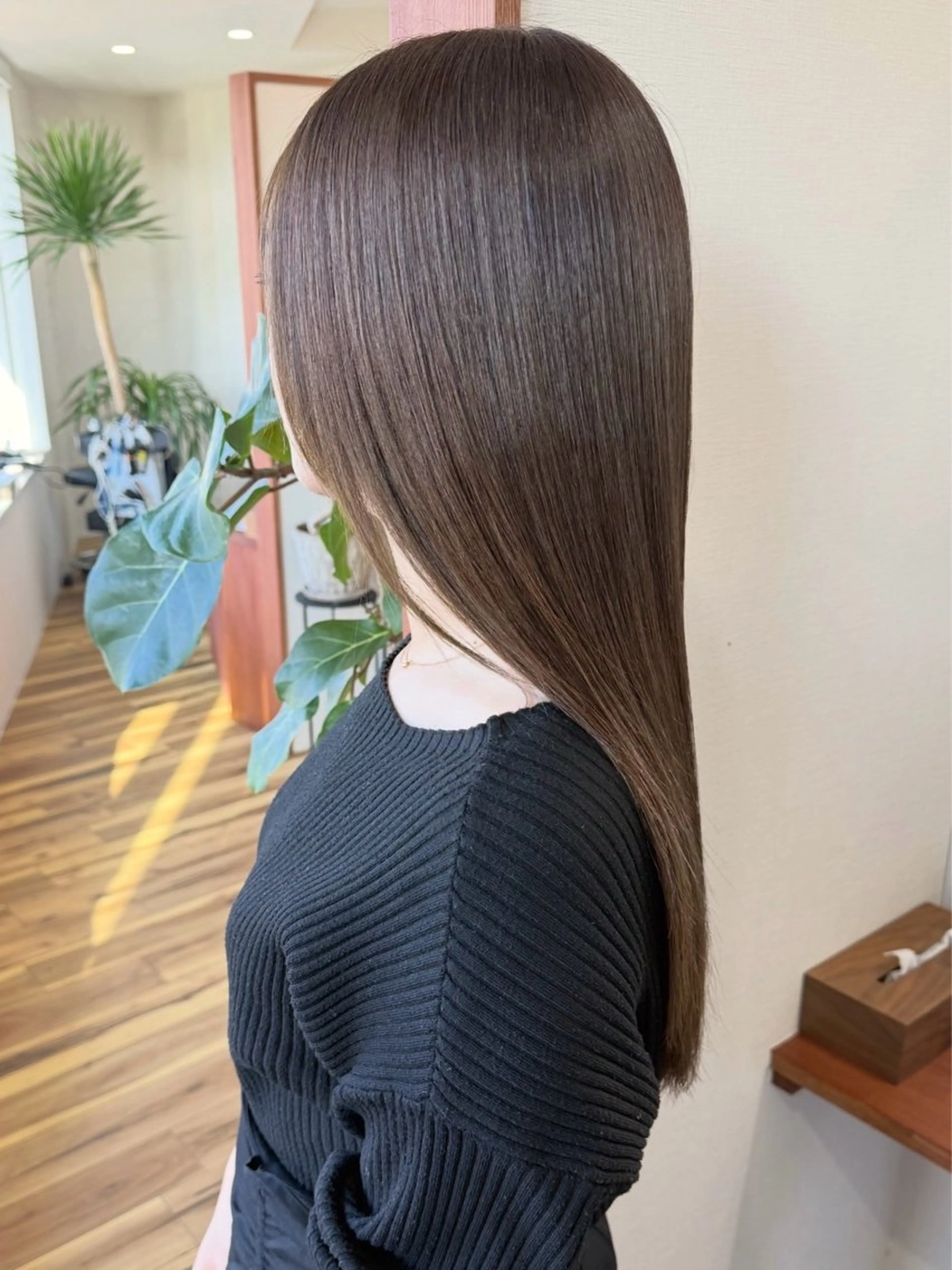 ロング カラー ベージュカラー 髪質改善 カット ヘアカラー トリートメント 髪質改善カラー ケアブリーチ/タムのヘアスタイル