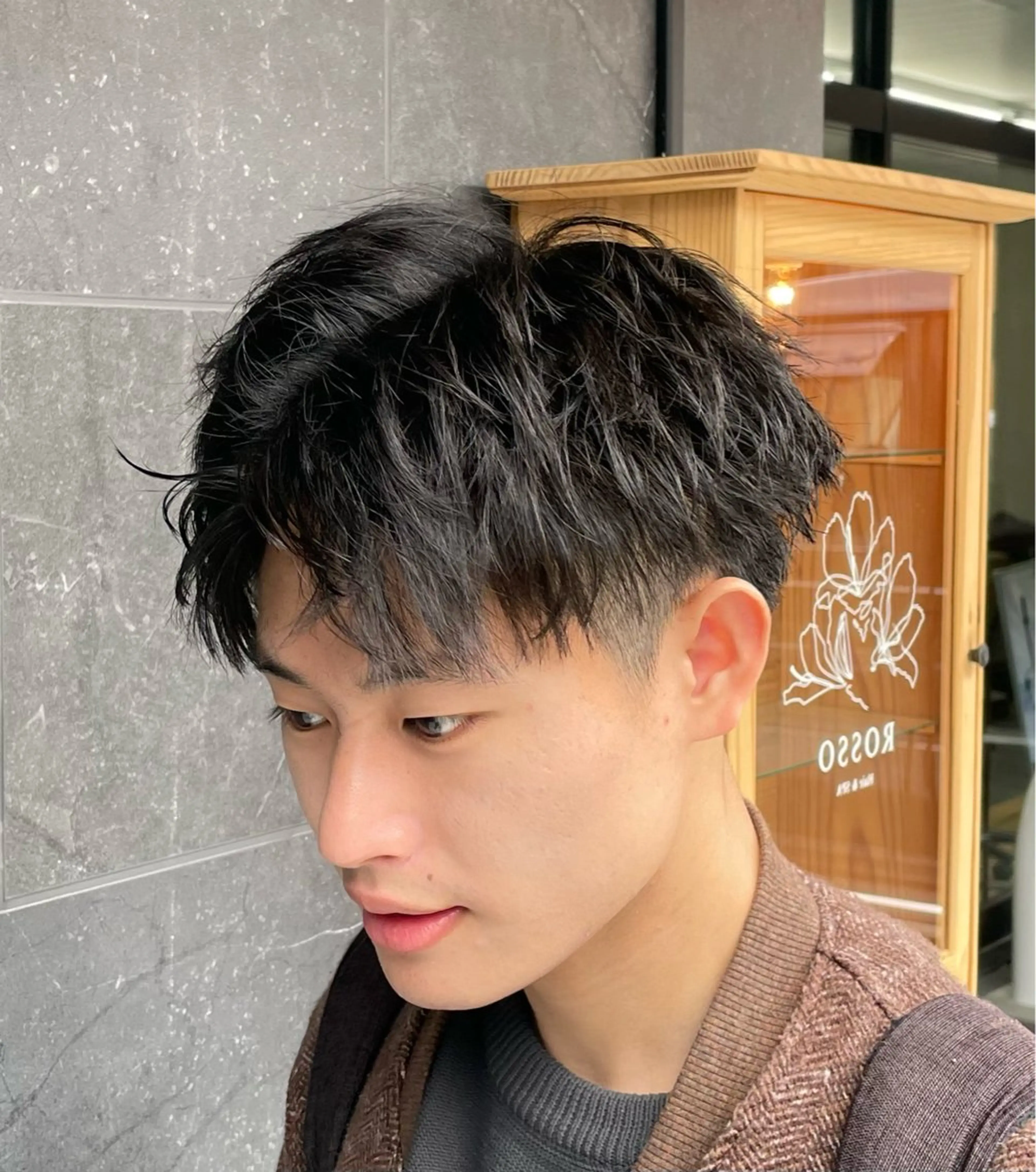 メンズ カット パーマ 遠藤 健登のヘアスタイル