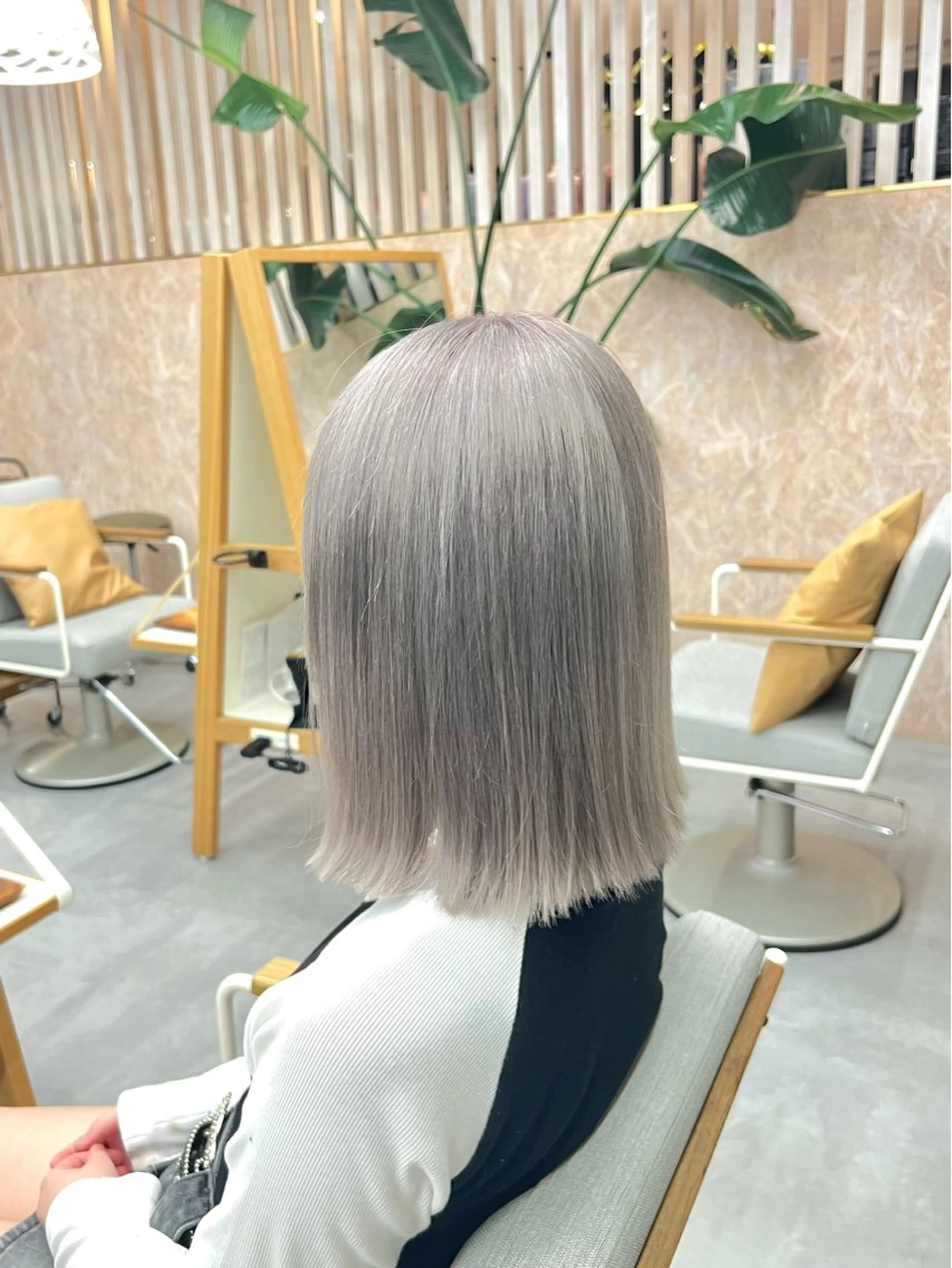 ミディアム カラー ヘアカラー 上野/ハイトーン💫 透明感🫧/カズヤのヘアスタイル