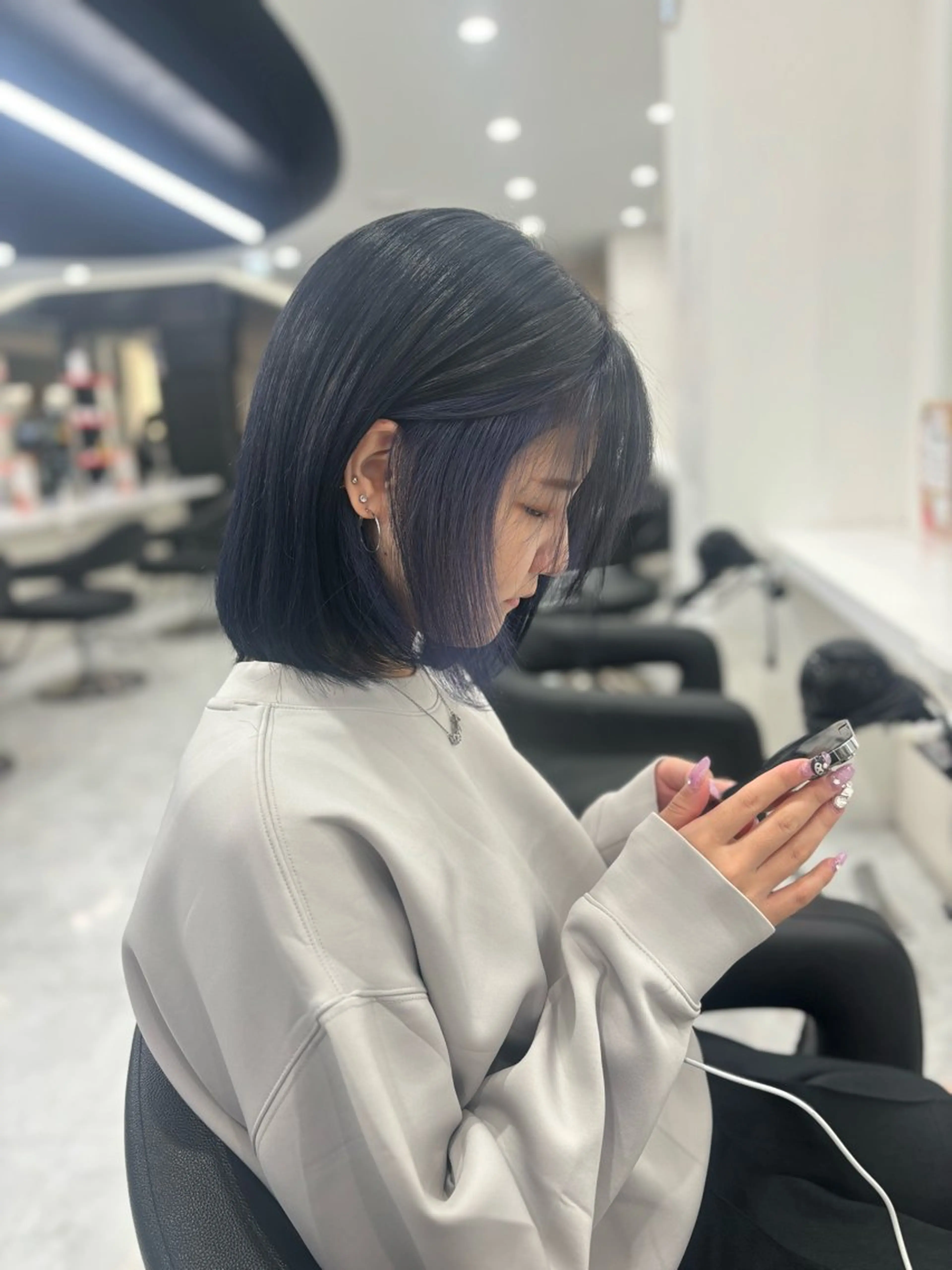 ミディアム ヘアカラー 渋谷🥇透明感カラー 特化美容師のヘアスタイル