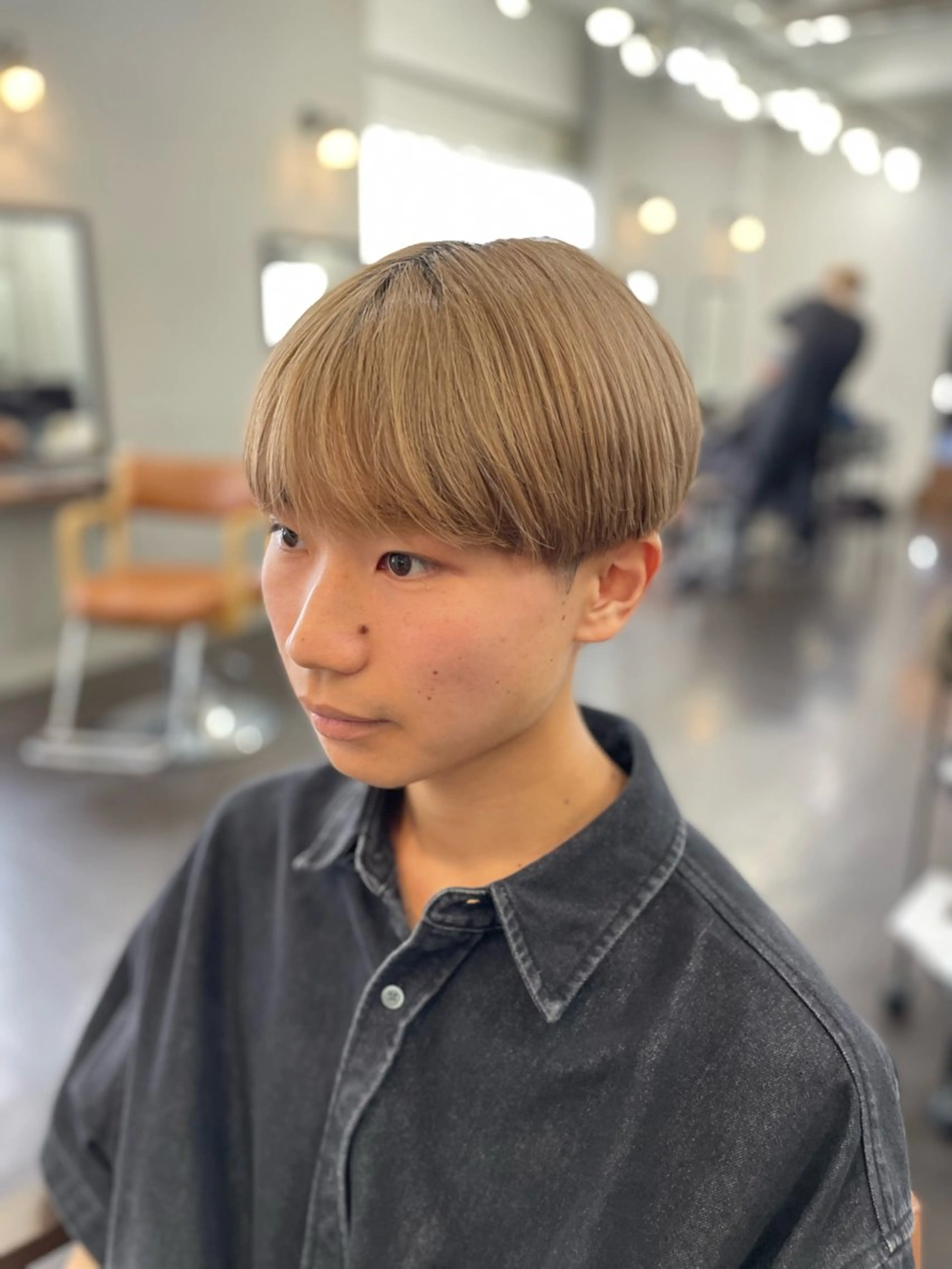 カラー メンズ カット ヘアカラー トリートメント 艶・暖色カラー/ メンズ/名駅/ユキハのヘアスタイル