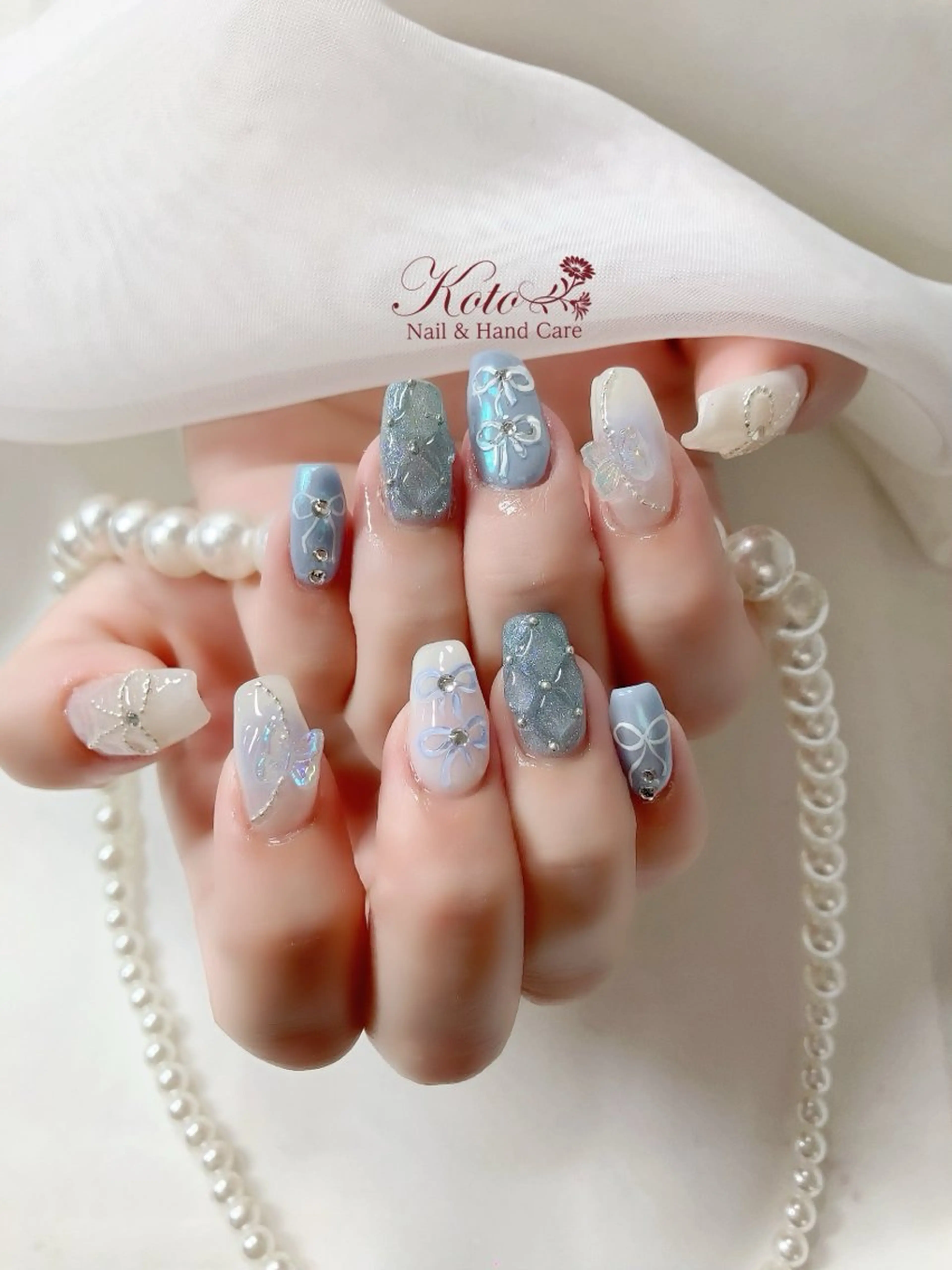 ネイル 長さ出し ジェルネイル 持ち込み ニュアンスネイル 赤色 ハンドネイル Nail Salon KOTOのネイルデザイン