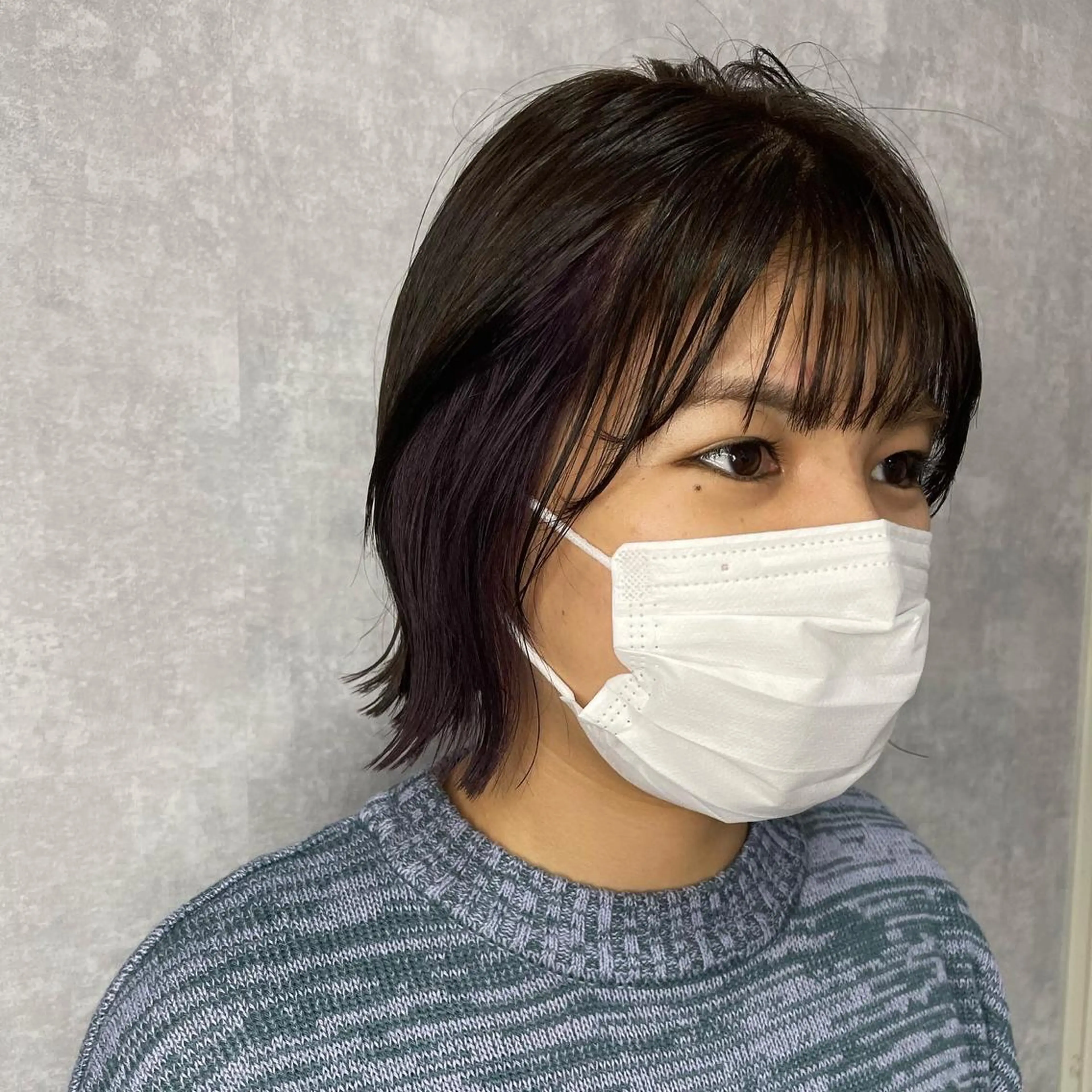 ショート 切りっぱなしボブ ショートボブ ハンサムショート 丸みショート アッシュ C’LD hair produce /シールドヘア所属・モテ髪/ボブ/ショー ト/アダチフウトのヘアスタイル