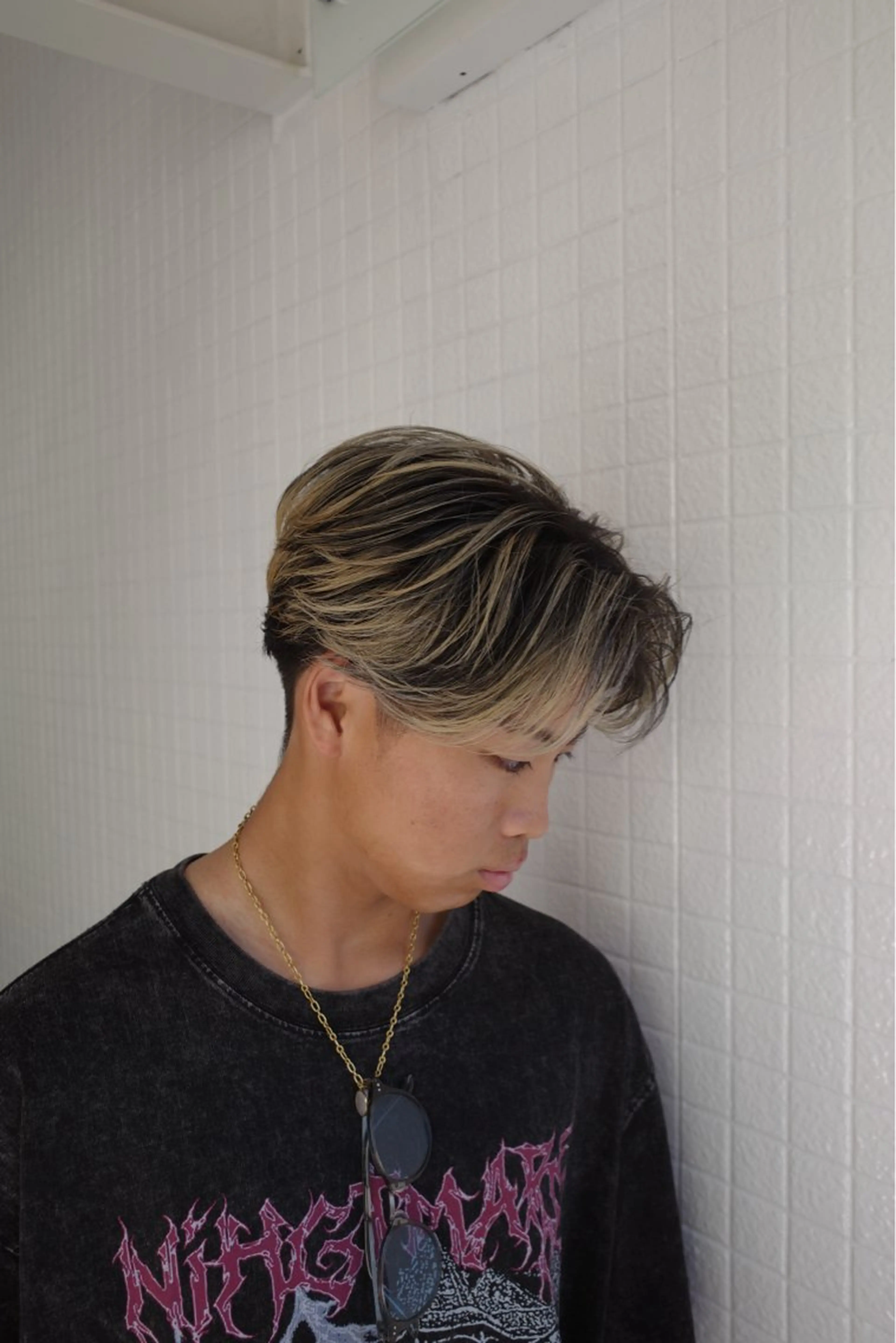 ショート カラー メンズ メンズバレイヤージュ バレイヤージュ ブロンド 外国人風カラー レイヤーカット カット ヘアカラー トリートメント DX所属・✨メンズスタイル✨ Daiのヘアスタイル