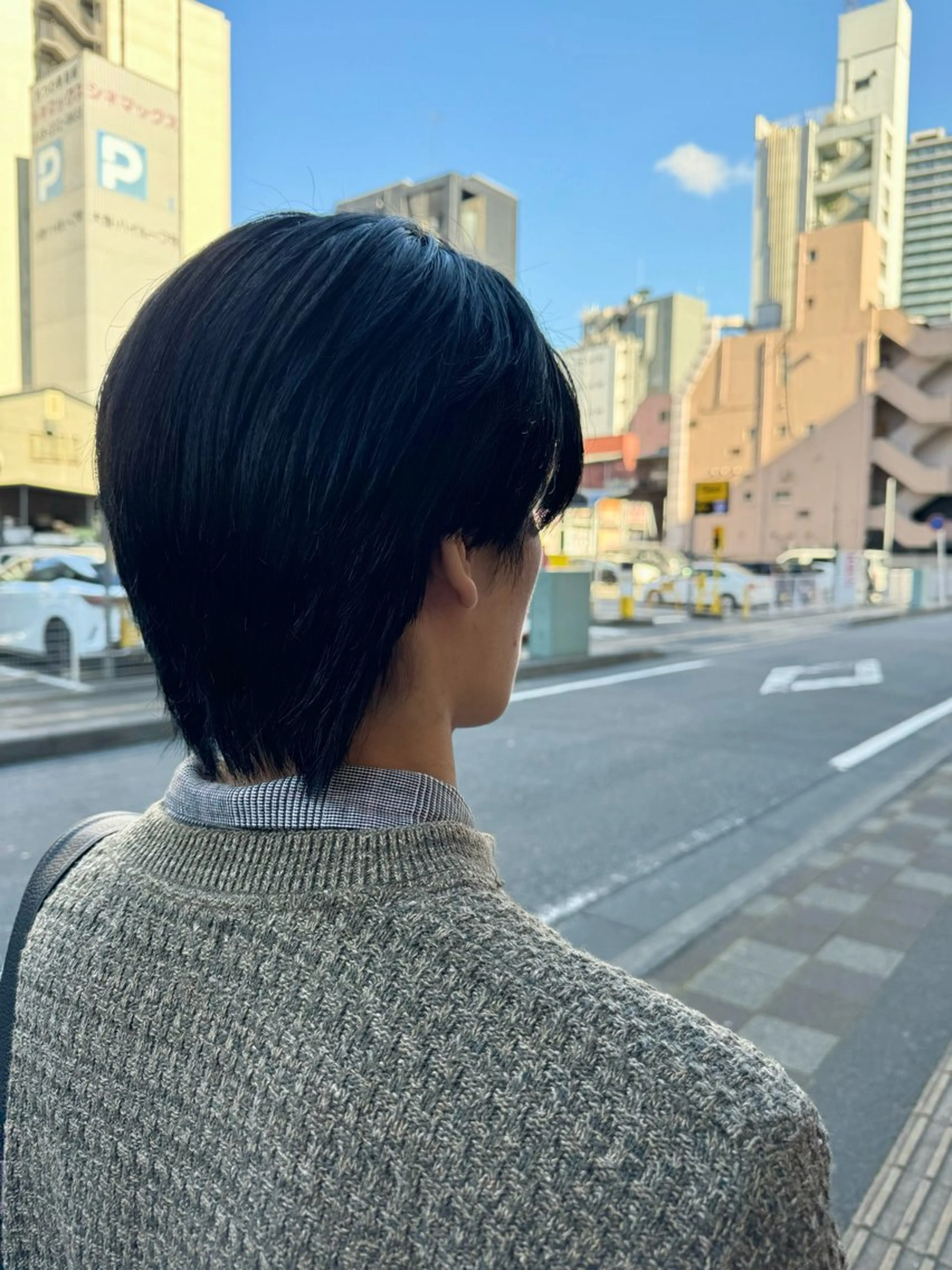 メンズ カット ヘアカラー 米元 春奈のヘアスタイル