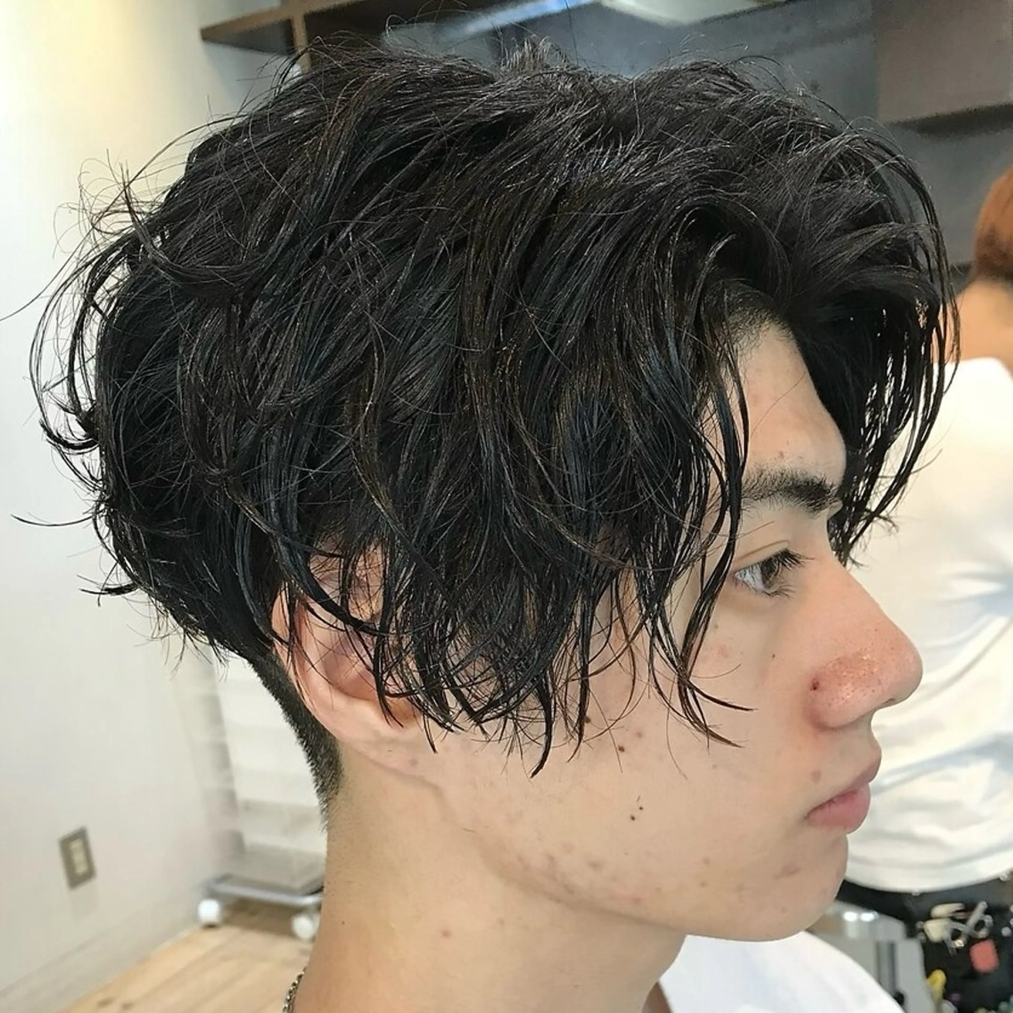 ショート パーマ メンズ カット パーマ 楽斗/メンズパーマ /シャドウパーマのヘアスタイル