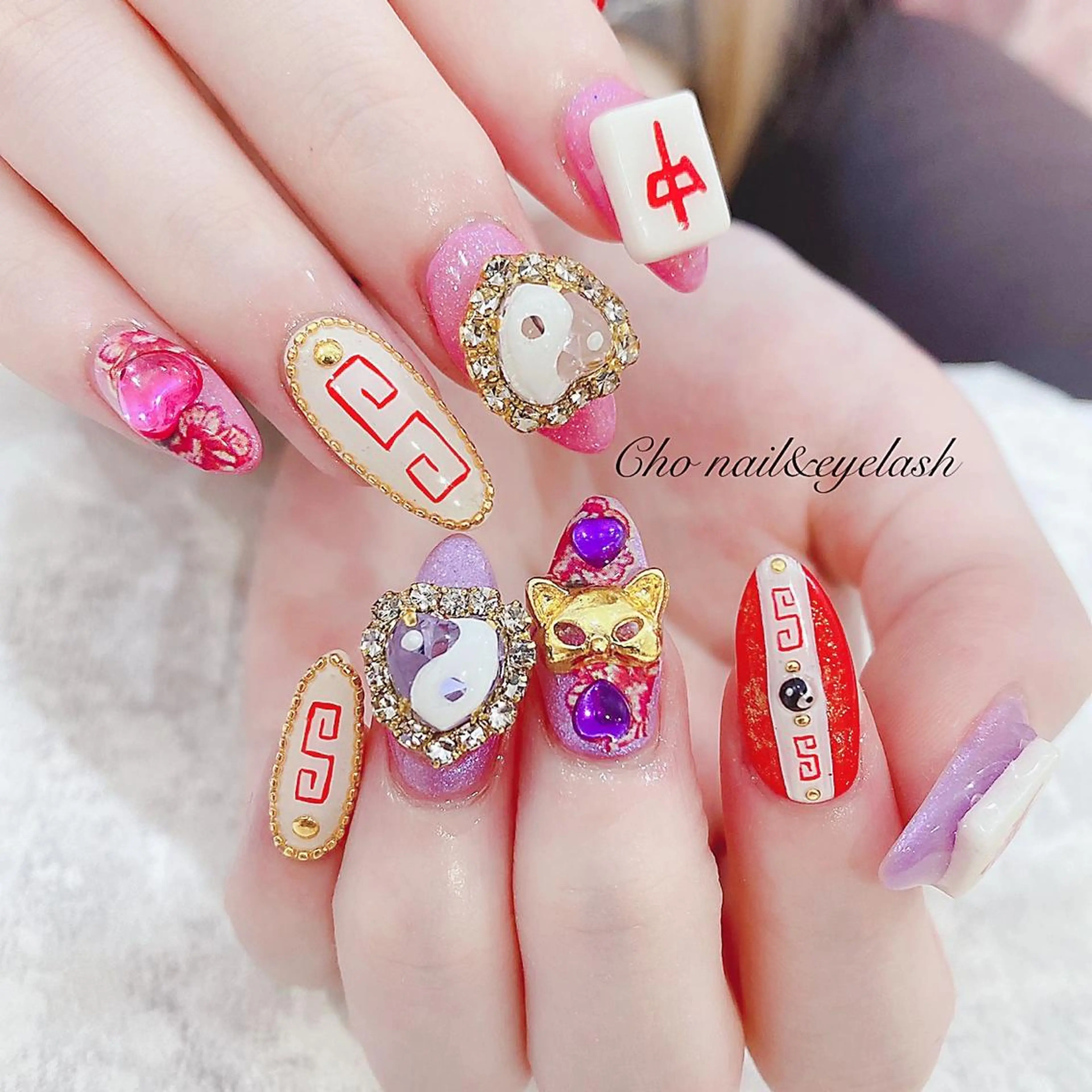 セミロング ネイル ハンドネイル cho nailのネイルデザイン