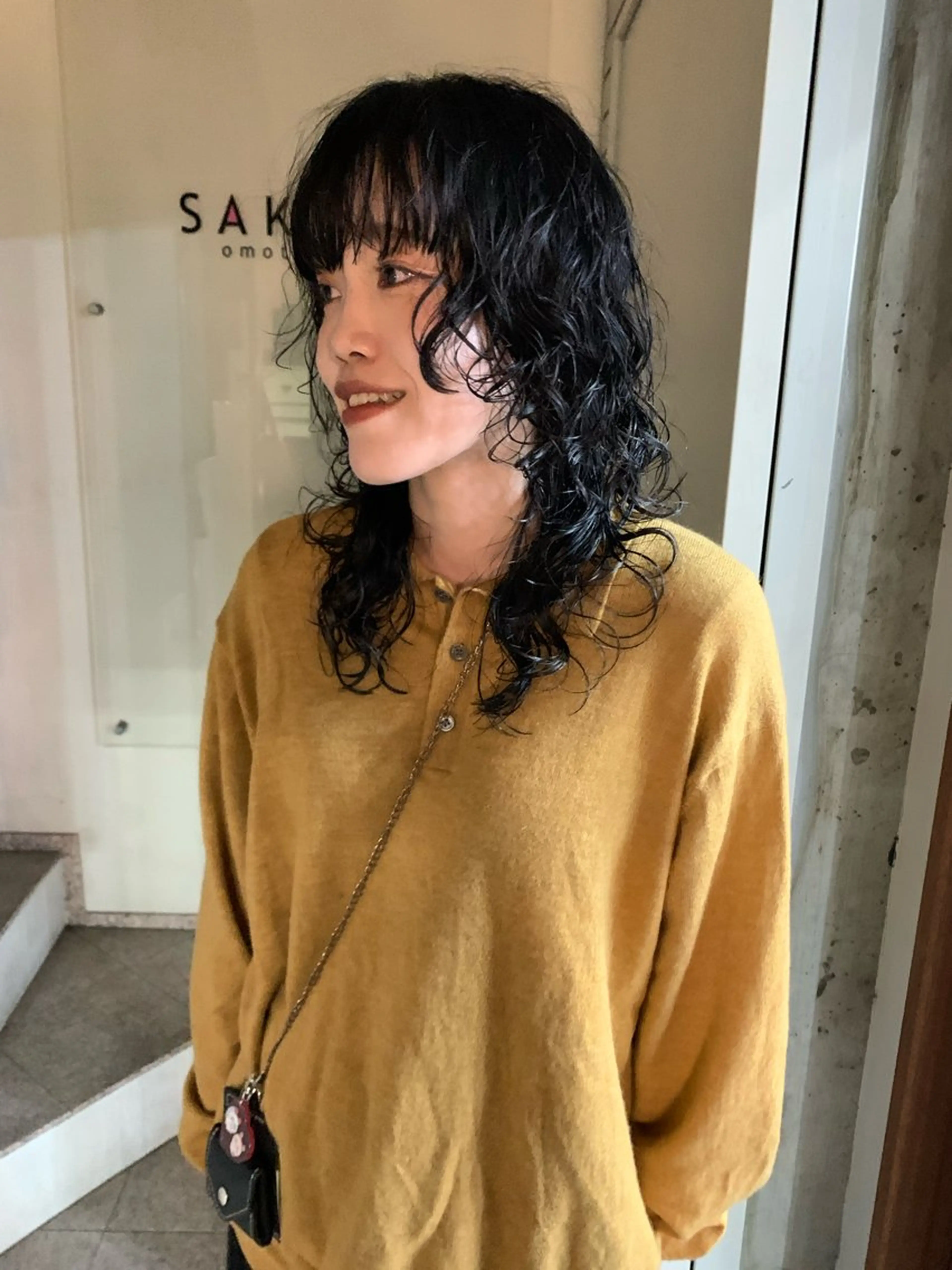 セミロング セミロングパーマ ウルフカット カット パーマ ✂︎レイヤーカット/ ウルフ/パーマ✂︎のヘアスタイル