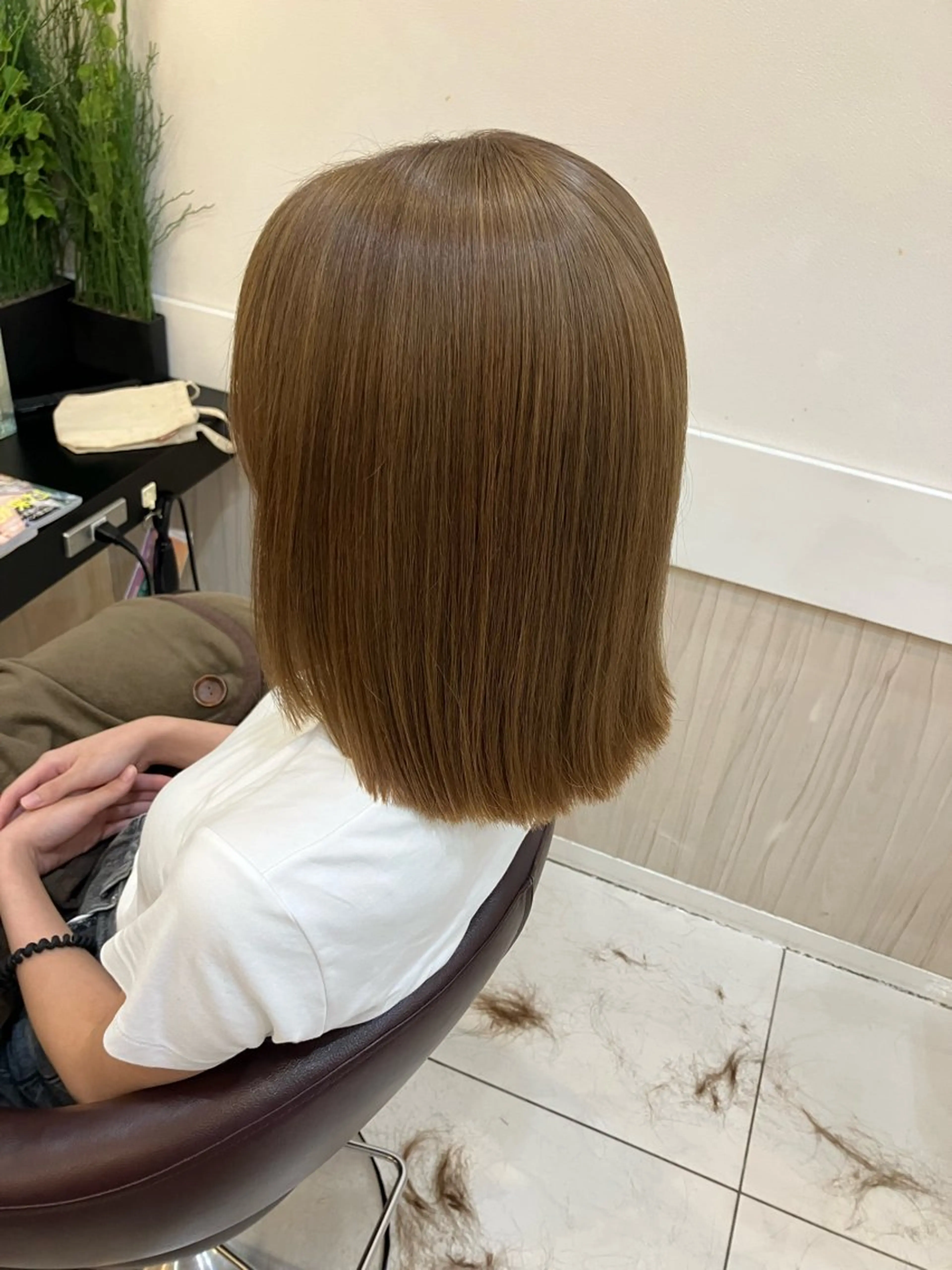 ミディアム ヘアカラー yukari 艶髪ヘアのヘアスタイル