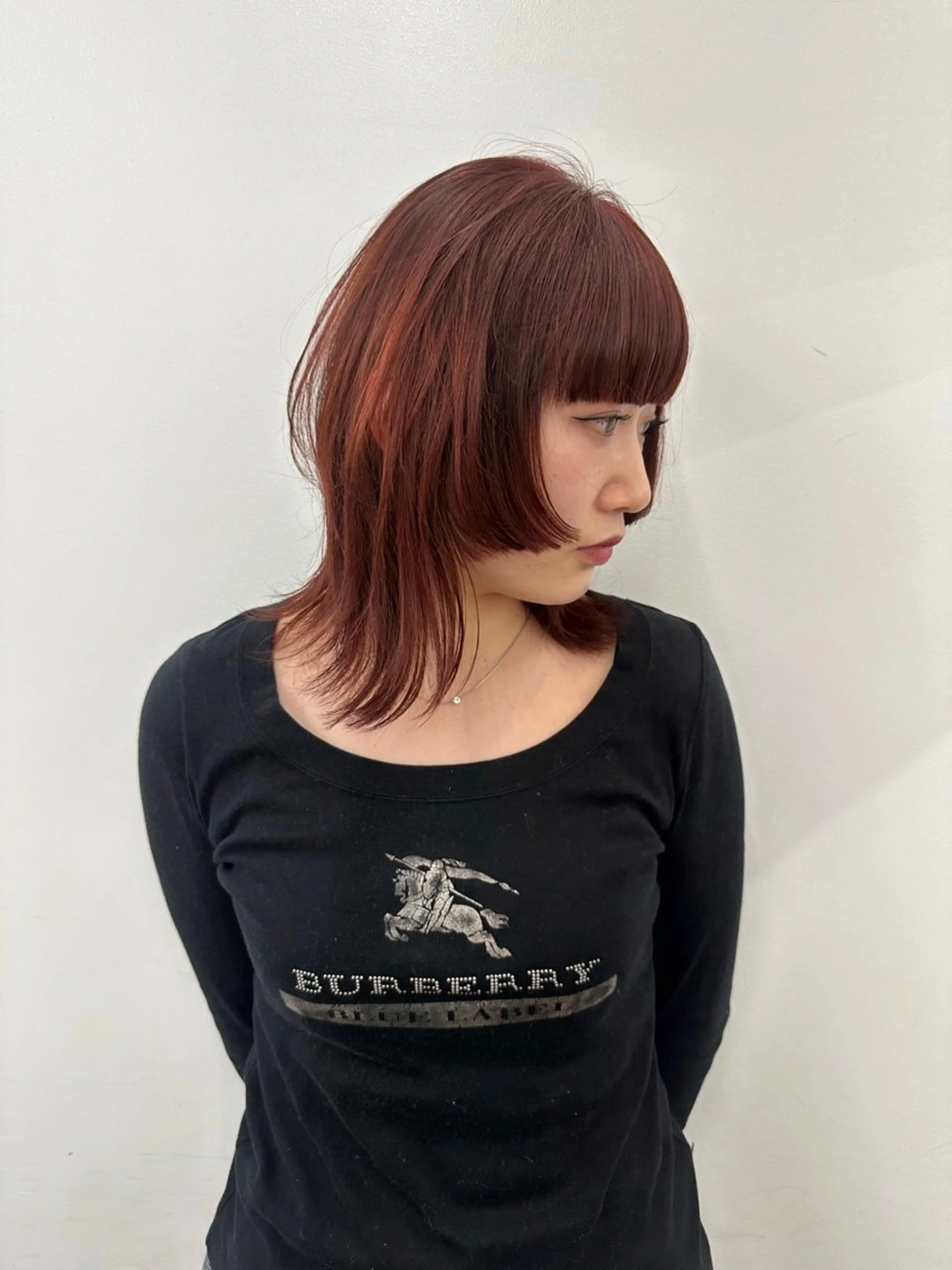 ミディアム カラー 顔まわりカット/艶髪 カラー✨けいとのヘアスタイル