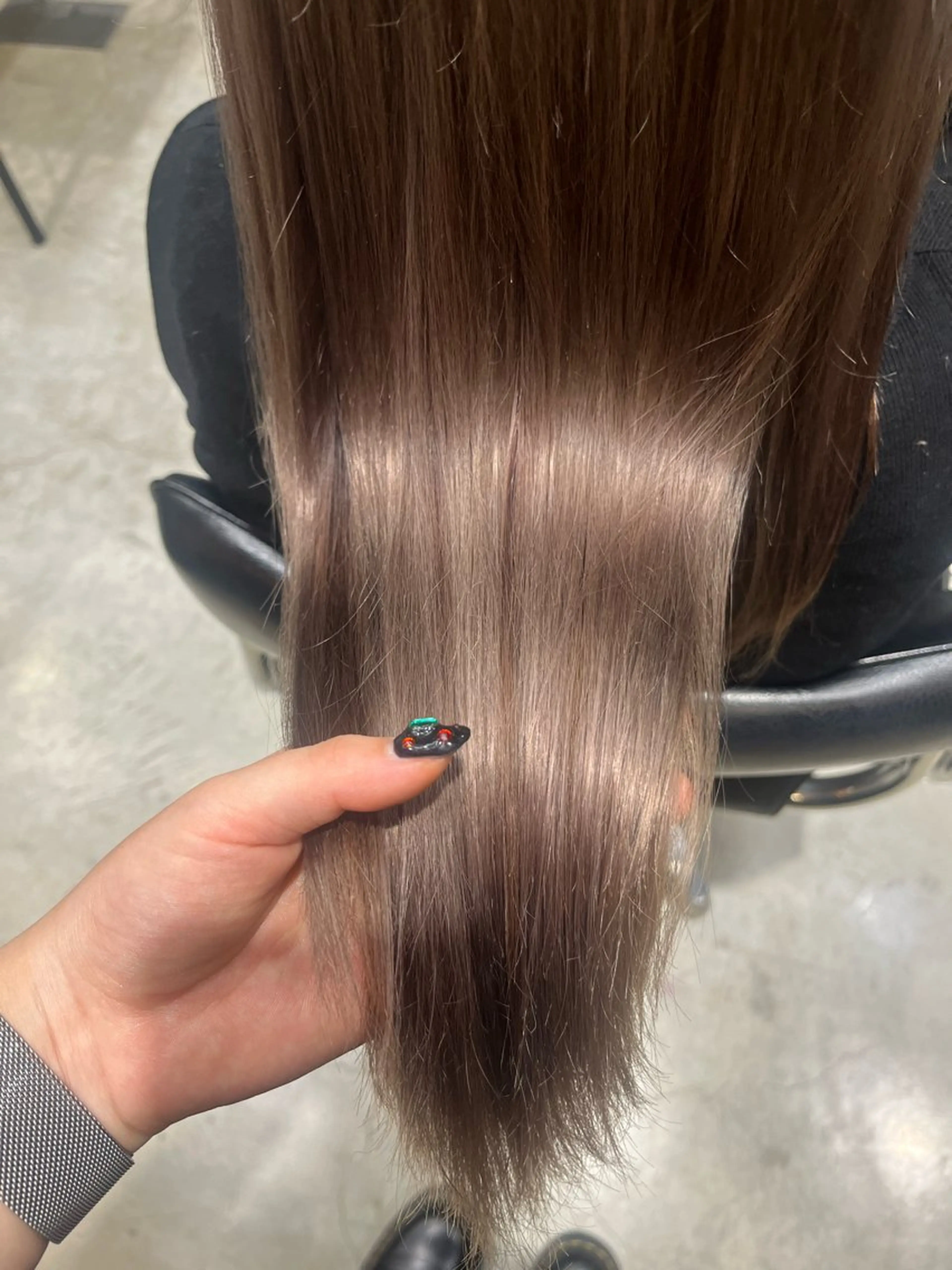 ロング ヘアカラー トリートメント ☘️かわいいハイトー ン☘️nonokaのヘアスタイル