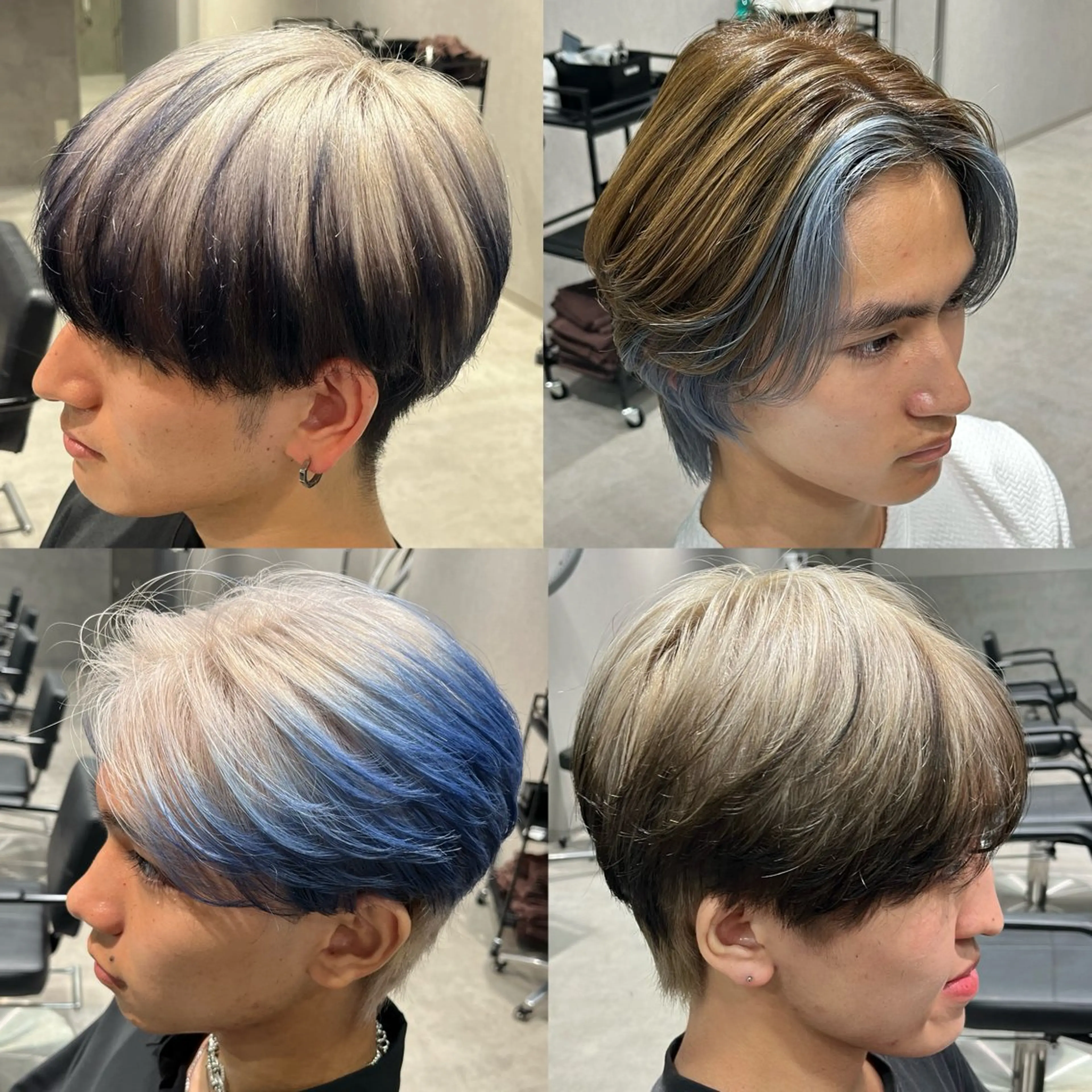 ショート カラー メンズ デザインカラー 似合わせカット カット ヘアカラー トリートメント メンズ縮毛矯正🦊ハ イトーン　RYOKAのヘアスタイル
