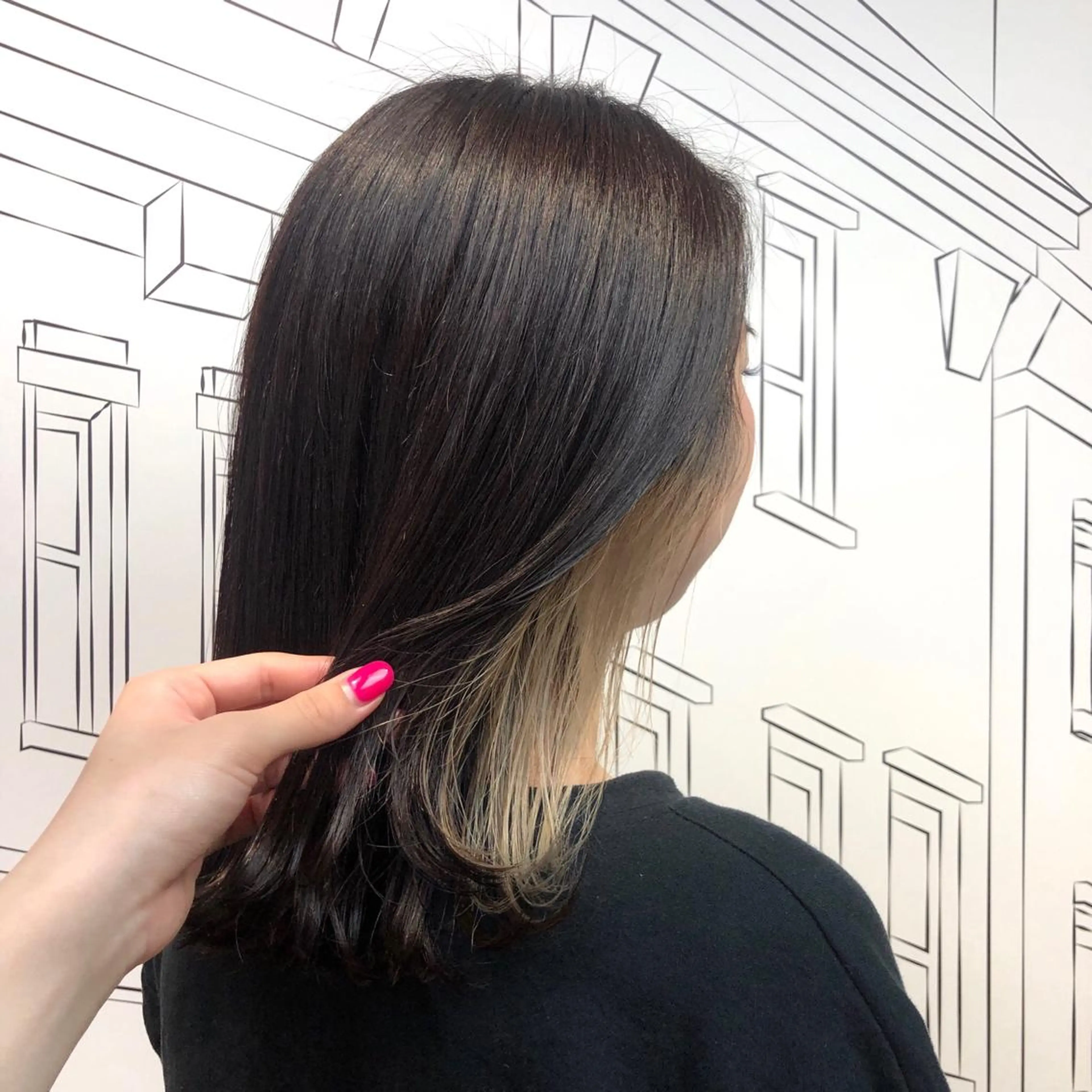 ミディアム カラー レイヤー,ボブ / 彩未のヘアスタイル