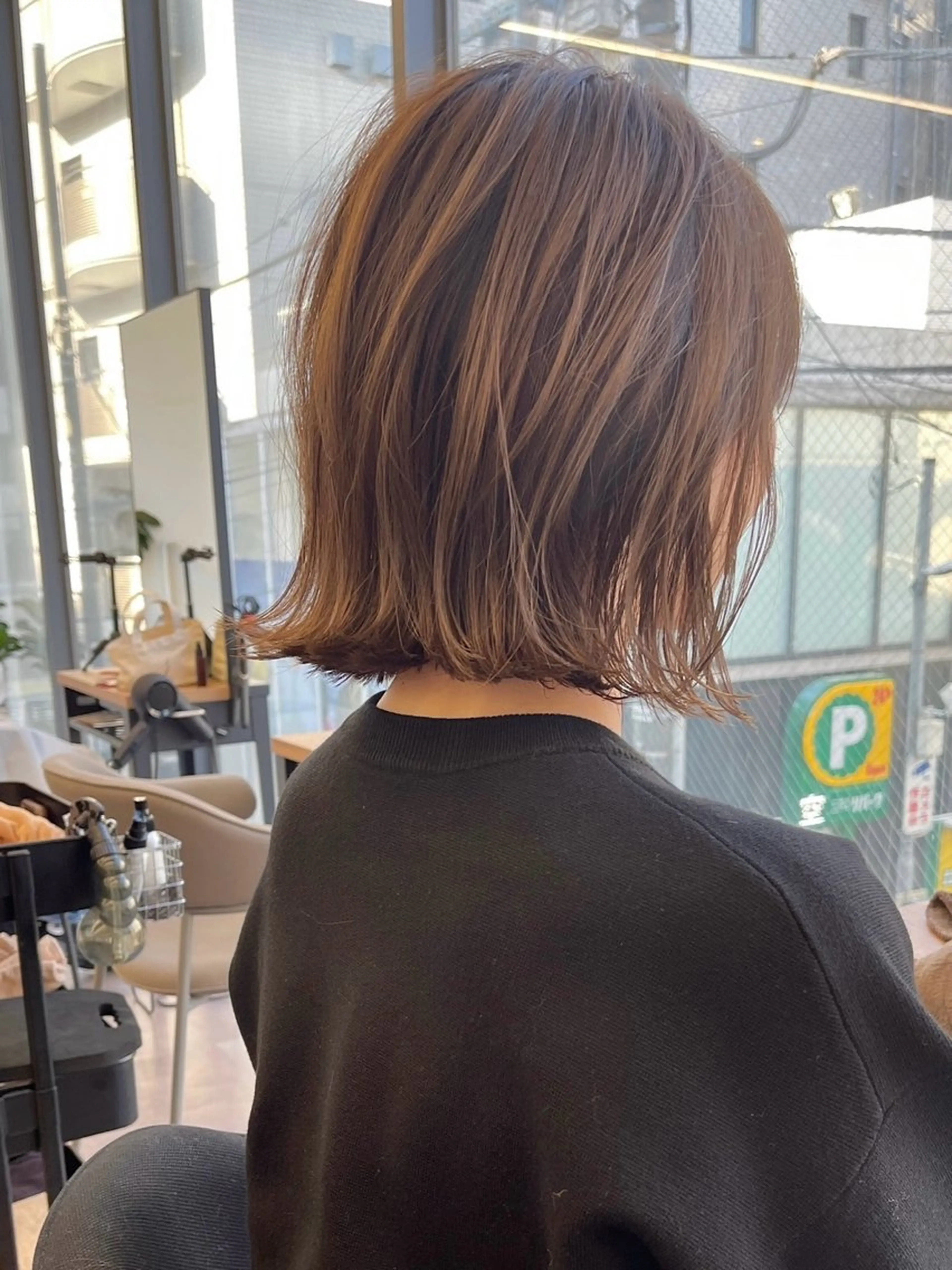 ミディアム カラー カット ヘアカラー i.+sapporo所属・ショート/レイヤー /札幌/小山内のヘアスタイル