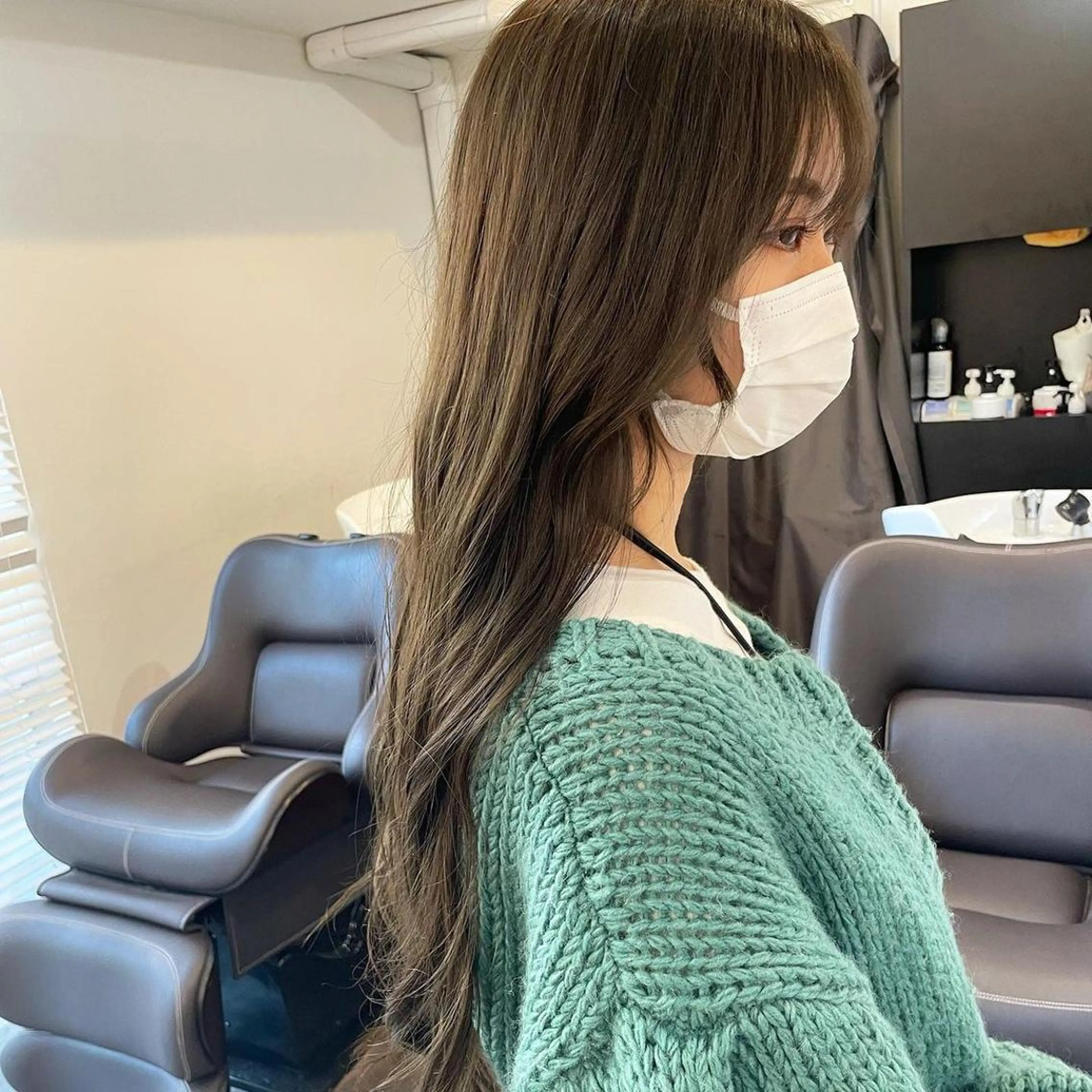 カラー ロング ブリーチ、髪質改善 Noe心斎橋店のヘアスタイル
