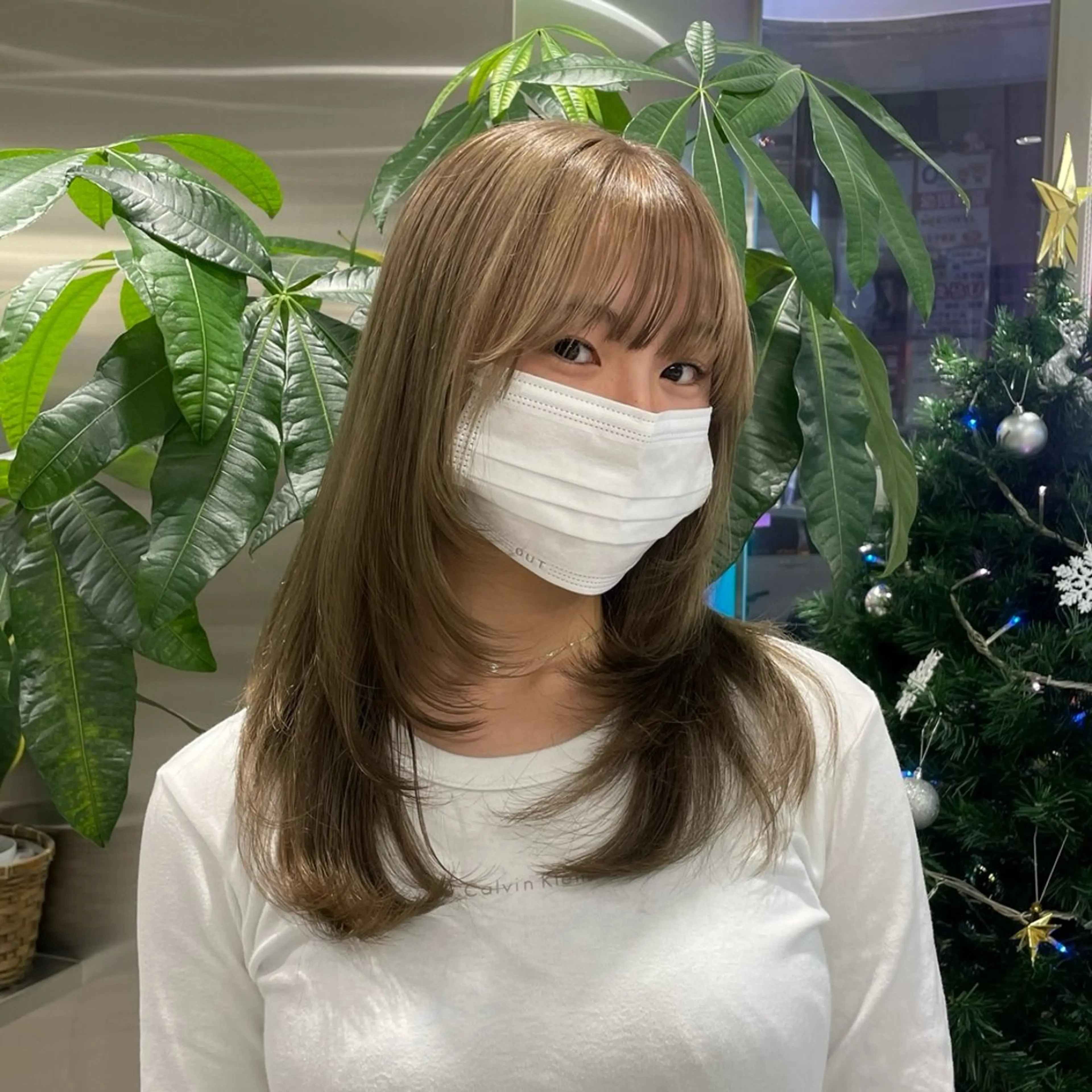 カラー クルミ/ 💕ワンホンネイルのネイルデザイン